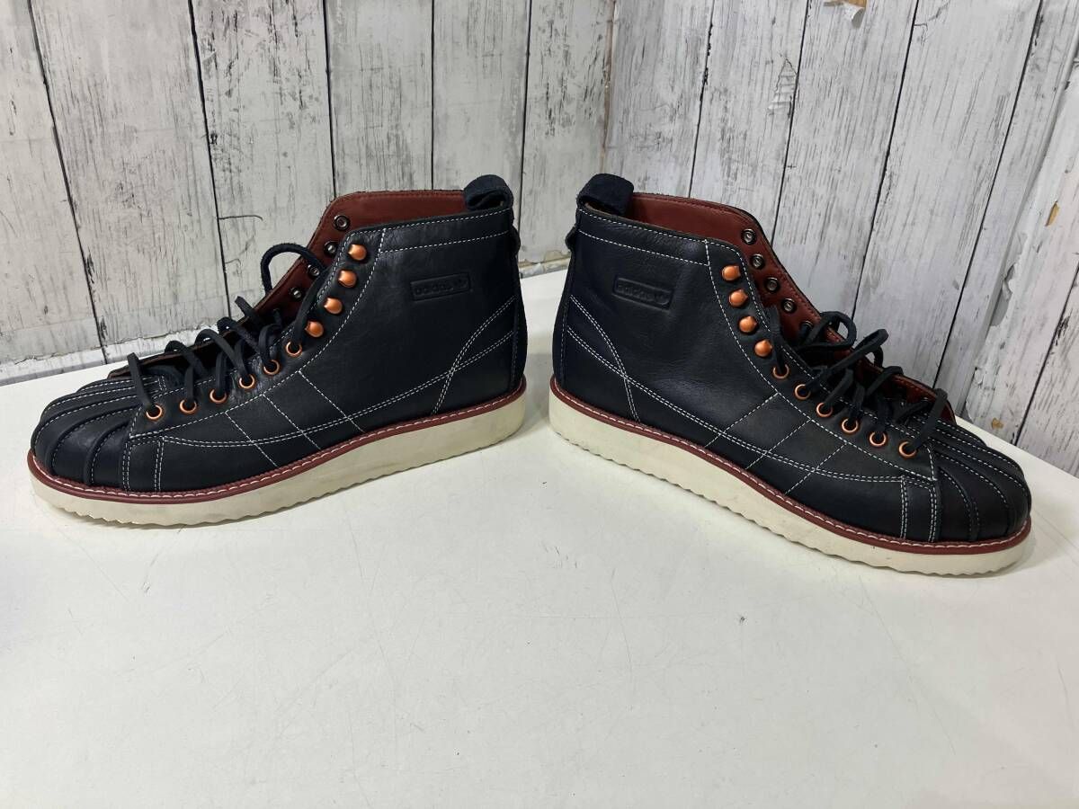  adidas アディダス SUPER STAR BOOT_スーパースター ブーツ 26 5 cm ブラック FZ 2641 その他 ブーツ 革靴
