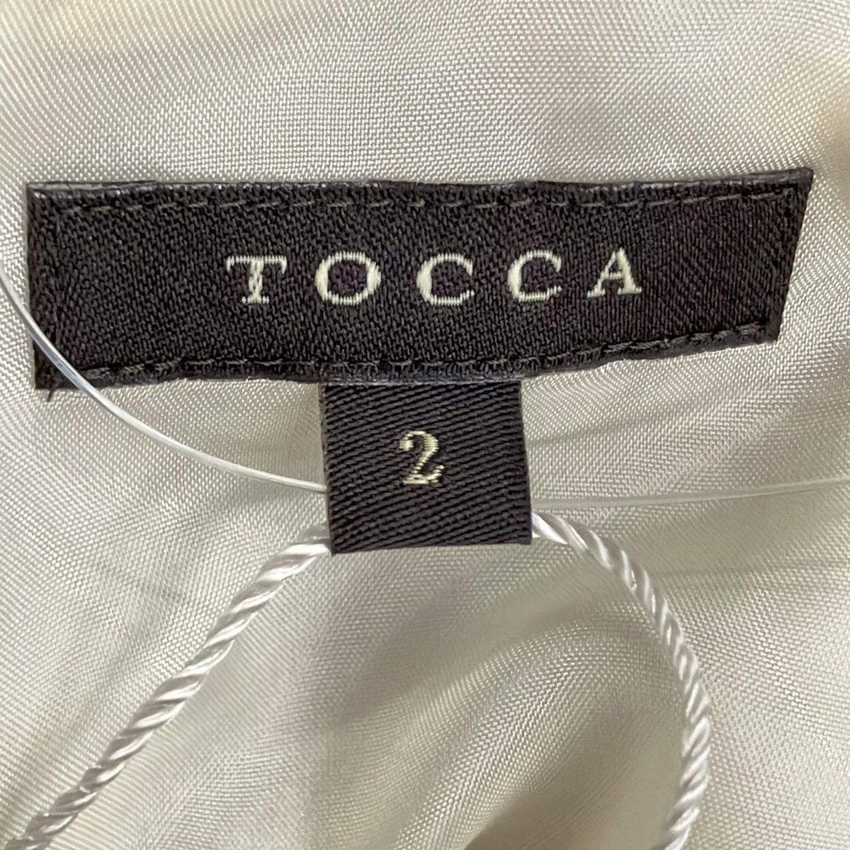  TOCCA トッカ ワンピース サイズ2 S レディース ライトブルー 白 マルチ クルーネック ノースリーブ ひざ丈 刺繍 フラワー 花 その他 ワンピース