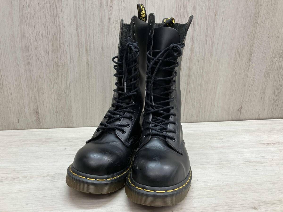 Dr.Martens ドクターマーチン ロングブーツ 14ホール ブラック イングランド製 サイズ24 cm 箱なし