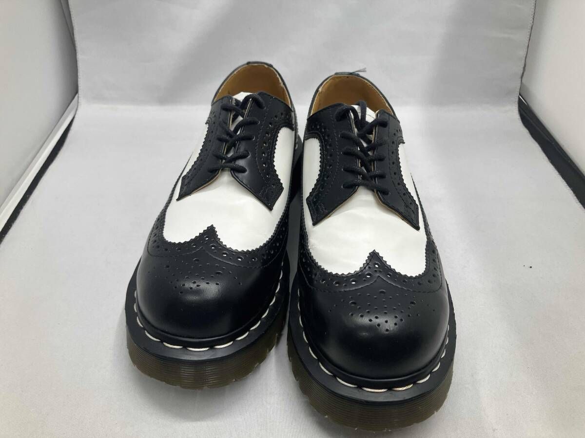 Dr Martens ドクターマーチン 5ホールシューズ 2トーン 革靴 サイズ US L 7 ブラック
