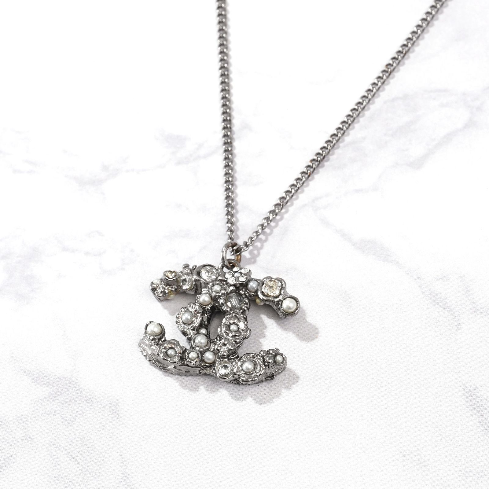 CHANEL CCクリスタル ネックレス ラインストーン