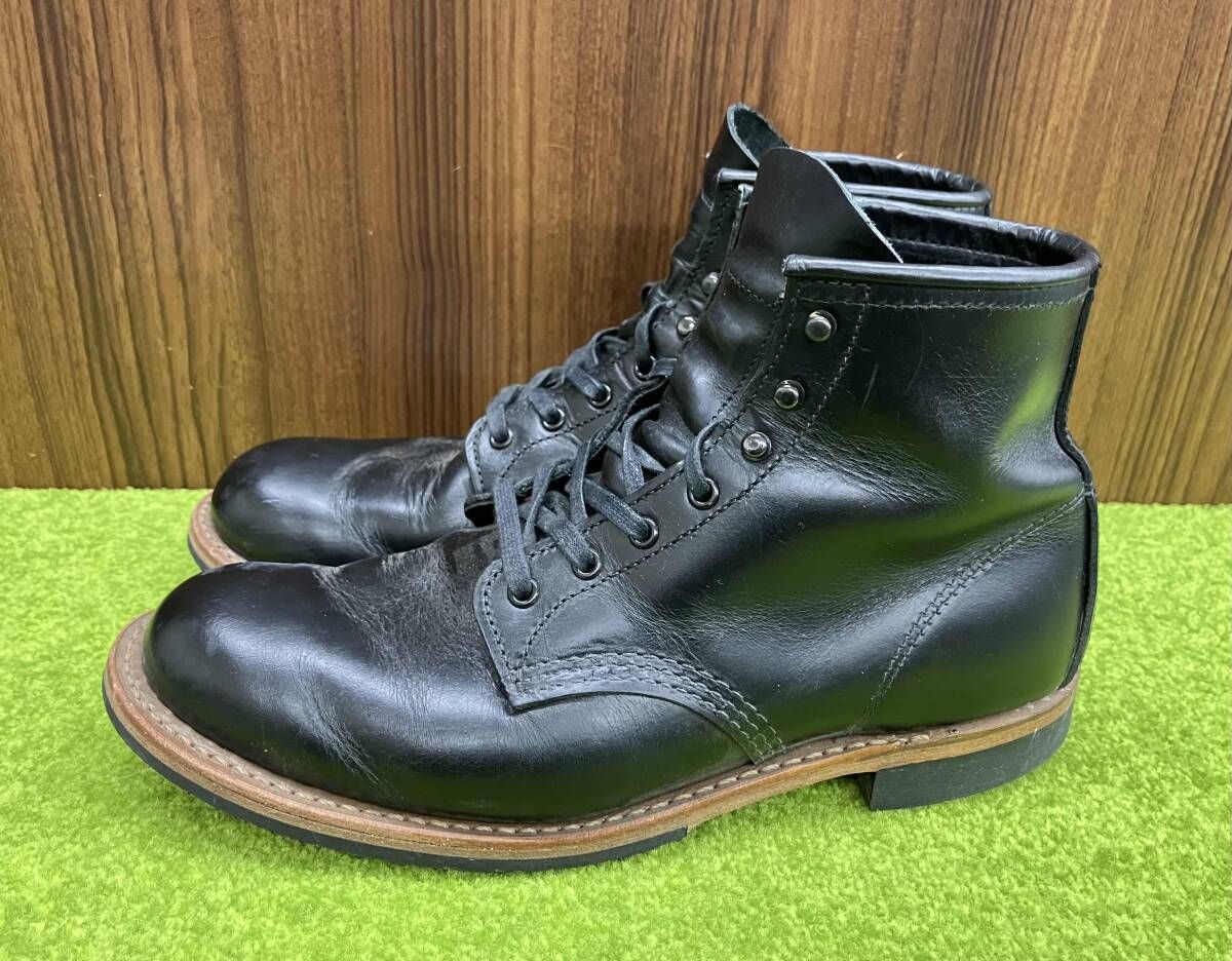 RED WING レッドウイング ベックマンブーツ ブラック サイズ8 5 26 cm ショートブーツ レースアップブーツ メンズ シューズ 靴
