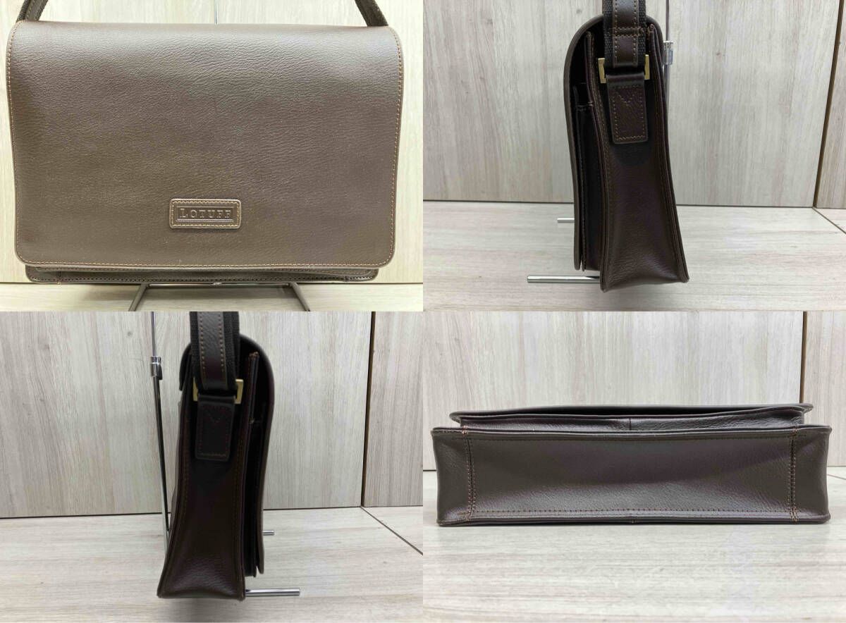 LOTUFF ショルダーバッグ 本革 ブラウン