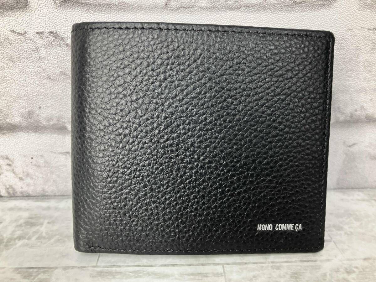 こんこんこん黒の2折り財布 ブラック MONO COMME CA メンズ 二つ折り財布 2つ折り財布 二つ折り
