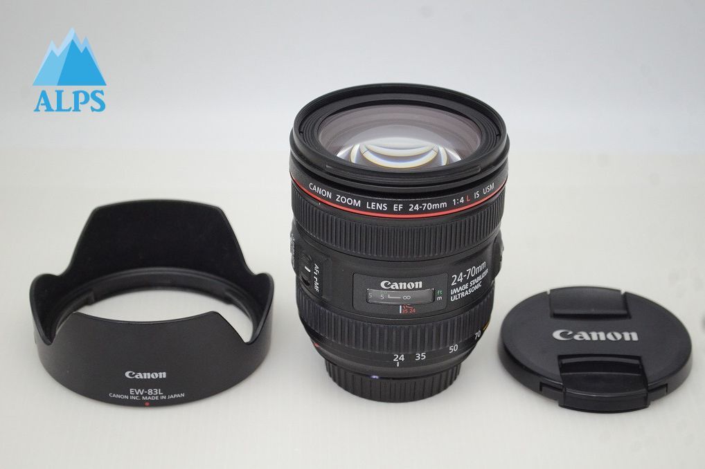 Canon キヤノン EF 24-70 mm F 4 L IS USM フルサイズ ズームレンズ フード付 251122 d