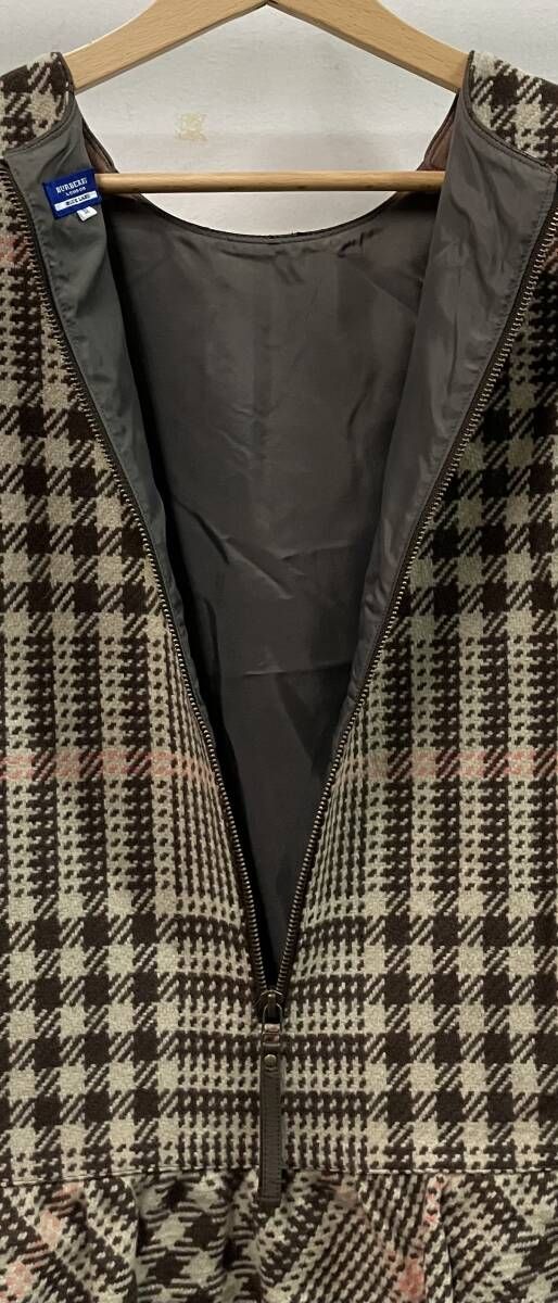 BURBERRY バーバリー BLUE LABEL ブルーレーベル チェック 総柄 ウール