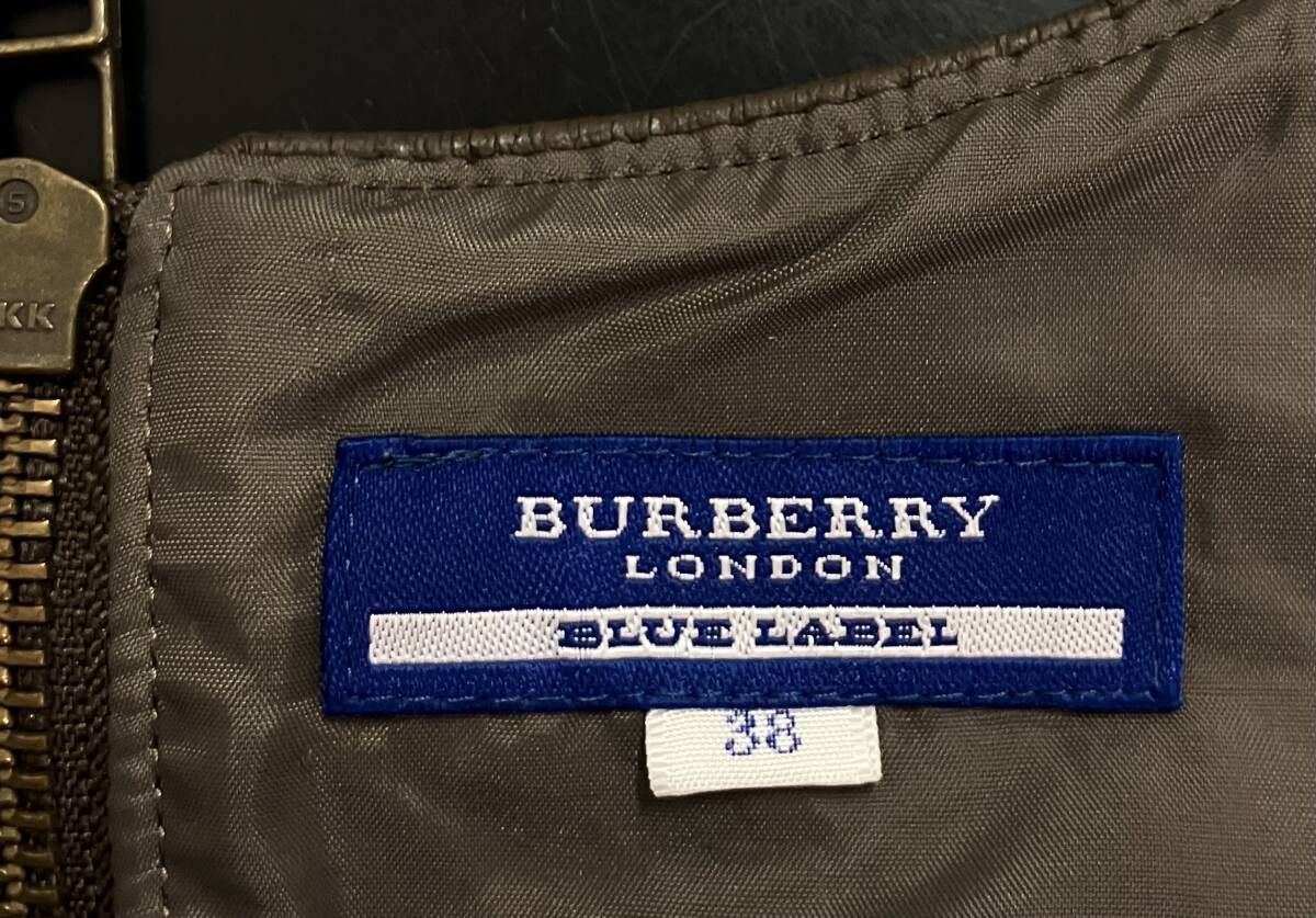 BURBERRY バーバリー BLUE LABEL ブルーレーベル チェック 総柄 ウール