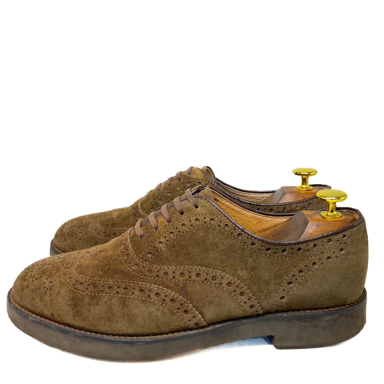 Hush Puppies ハッシュパピー スウェード ウィングチップ M121N 茶 