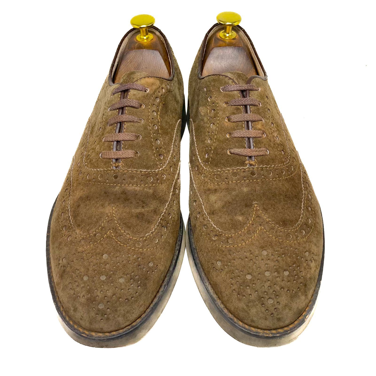 Hush Puppies ハッシュパピー スウェード ウィングチップ M121N 茶 