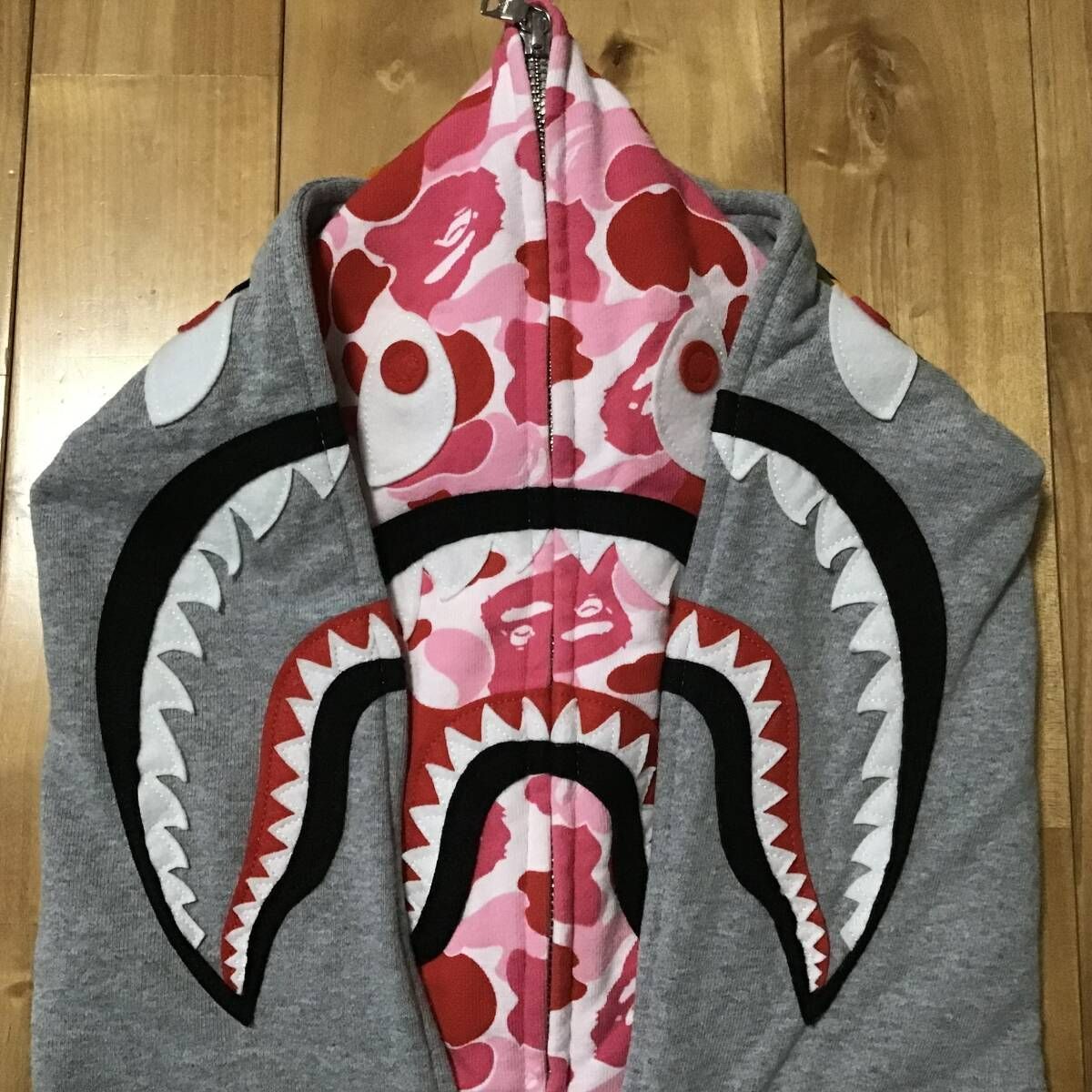 ☆2XL☆ ダブル シャーク パーカー Double shark full zip hoodie a