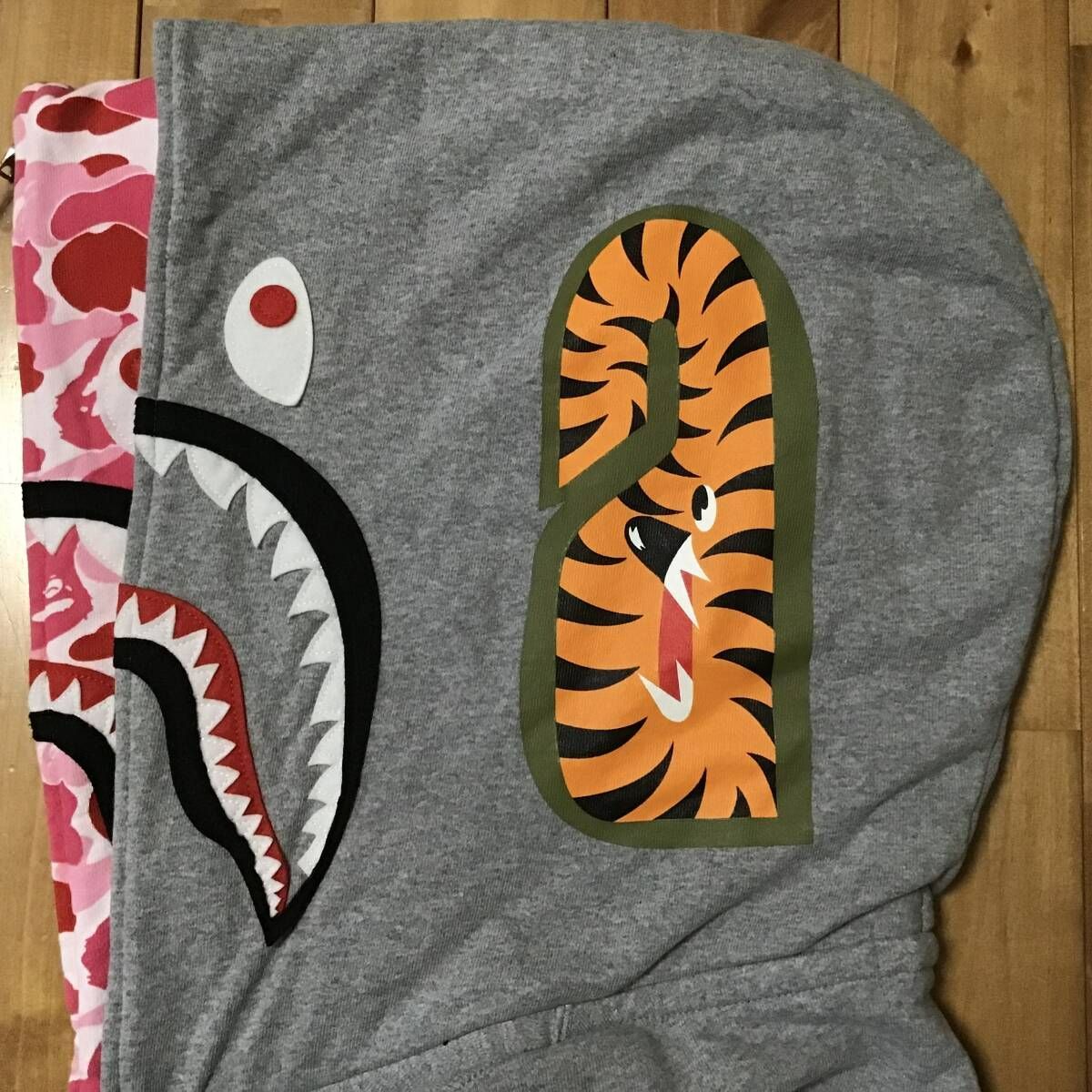 ☆2XL☆ ダブル シャーク パーカー Double shark full zip hoodie a