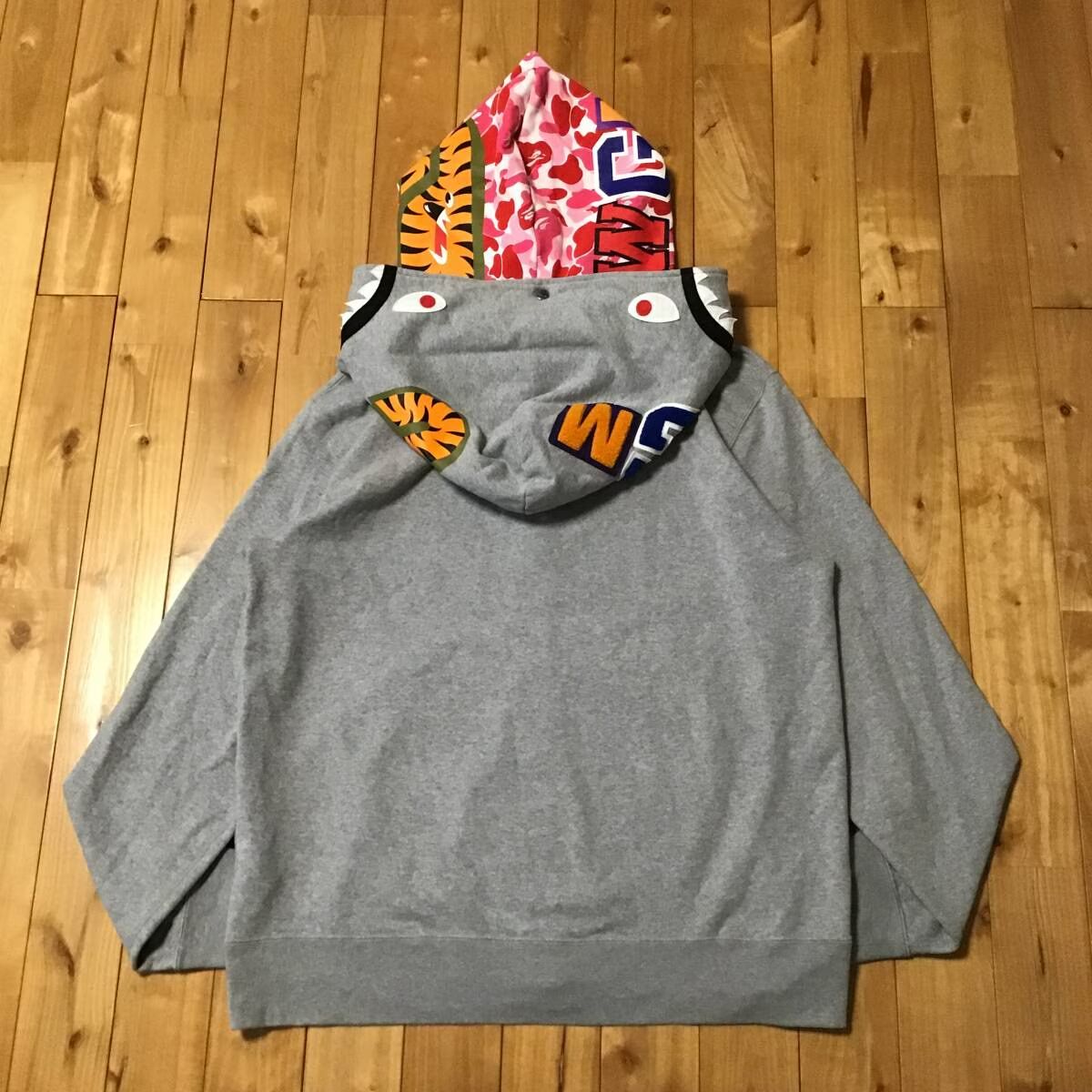 ☆2XL☆ ダブル シャーク パーカー Double shark full zip hoodie a