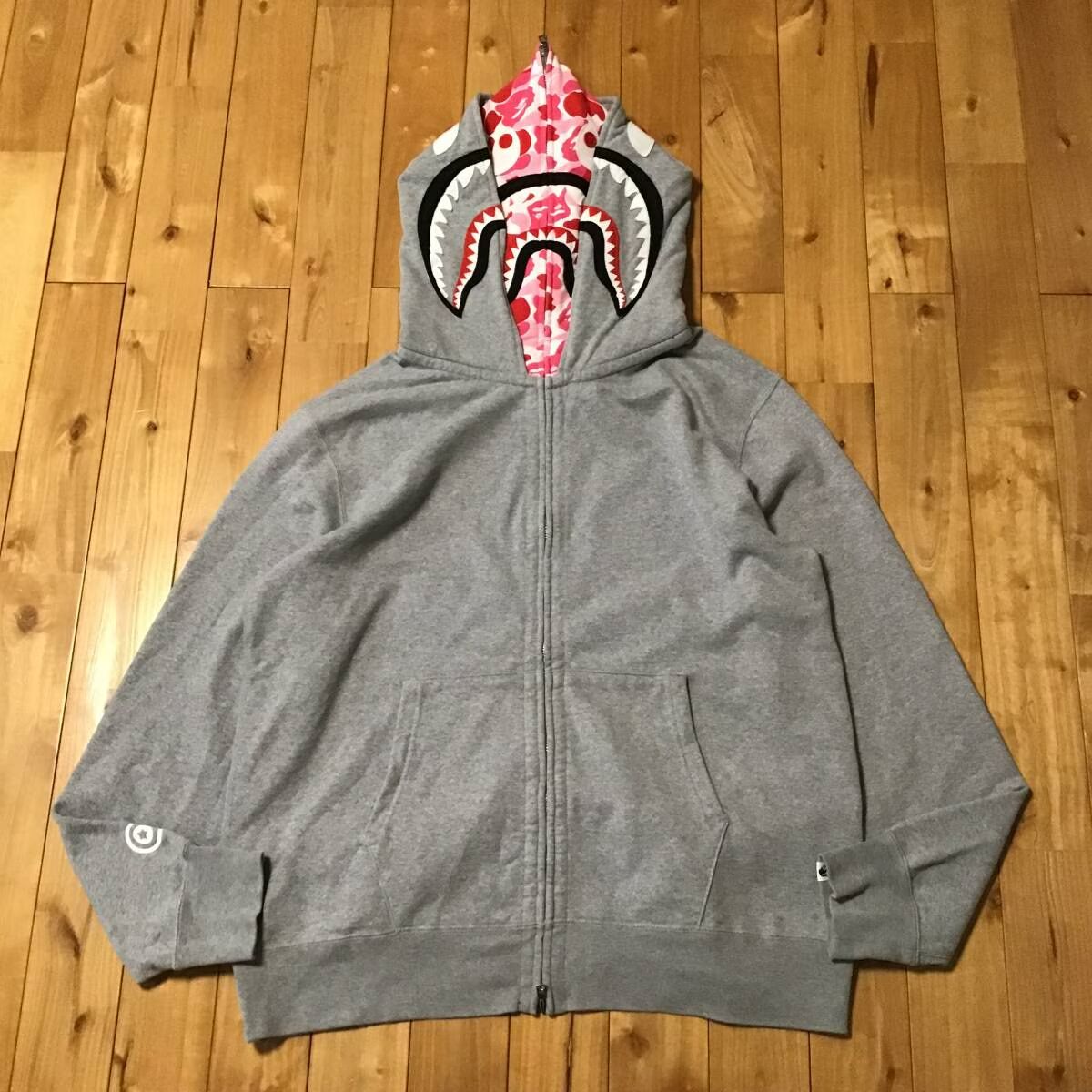 ☆2XL☆ ダブル シャーク パーカー Double shark full zip hoodie a
