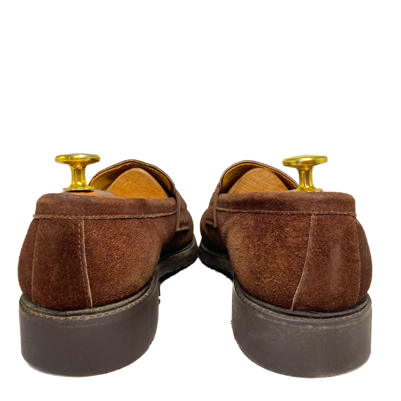 REGAL リーガル スウェード コインローファー ハーフサドル SNOW HOLD