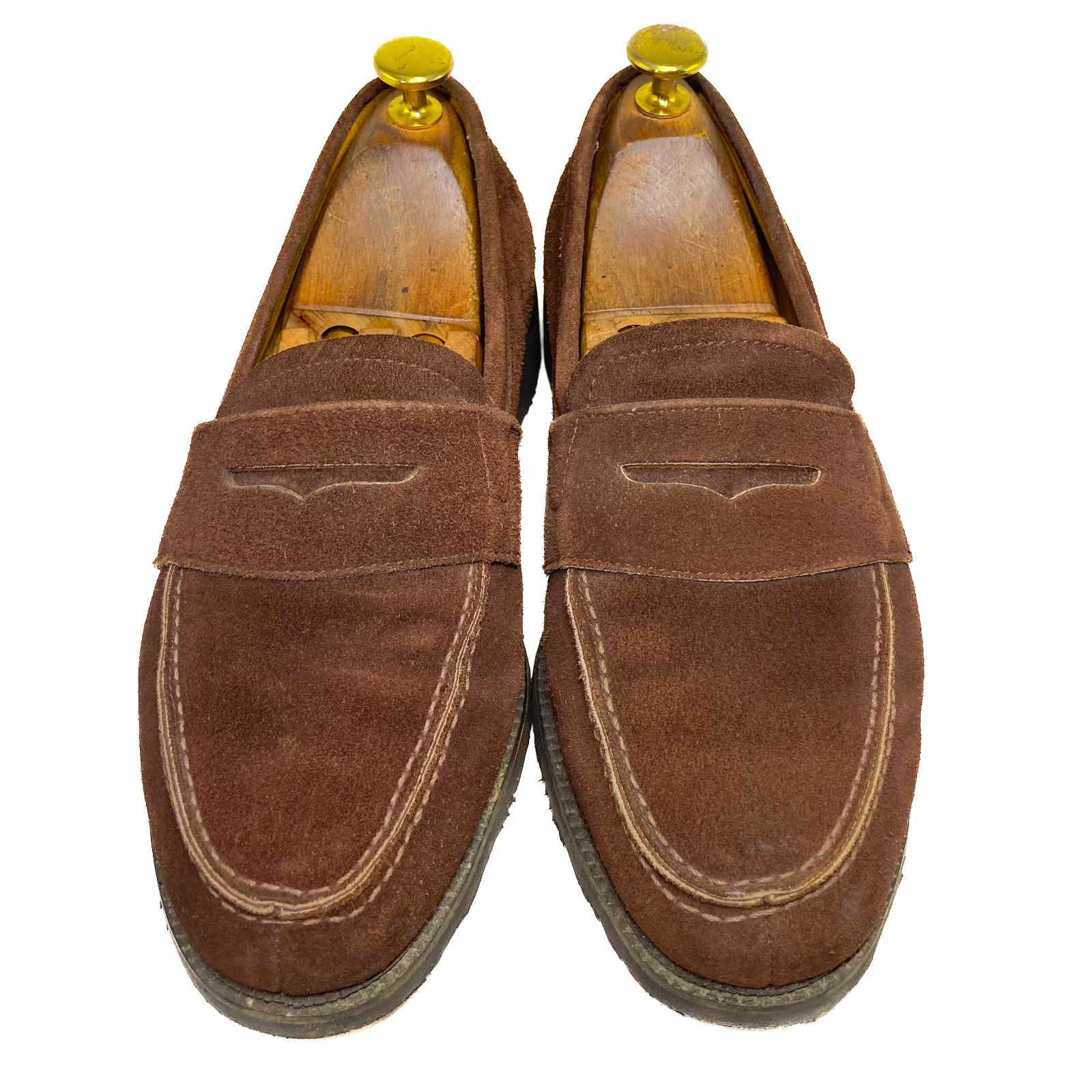 REGAL Shoe & Co ハーフサドルローファー　ブラウンスウェード REGAL リーガル スウェード コインローファー ハーフサドル SNOW HOLD