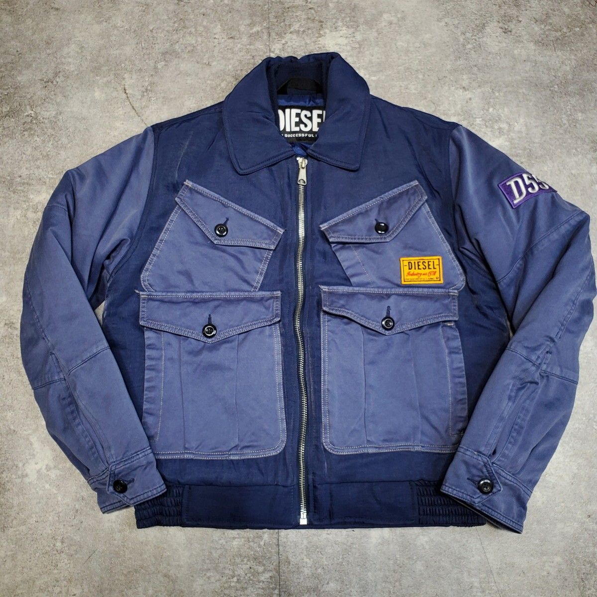 DIESEL ディーゼル A 06119 0 DGAK W-MANFRED ブルゾン ジャケット アウター メンズ Mサイズ ブルー ネイビー