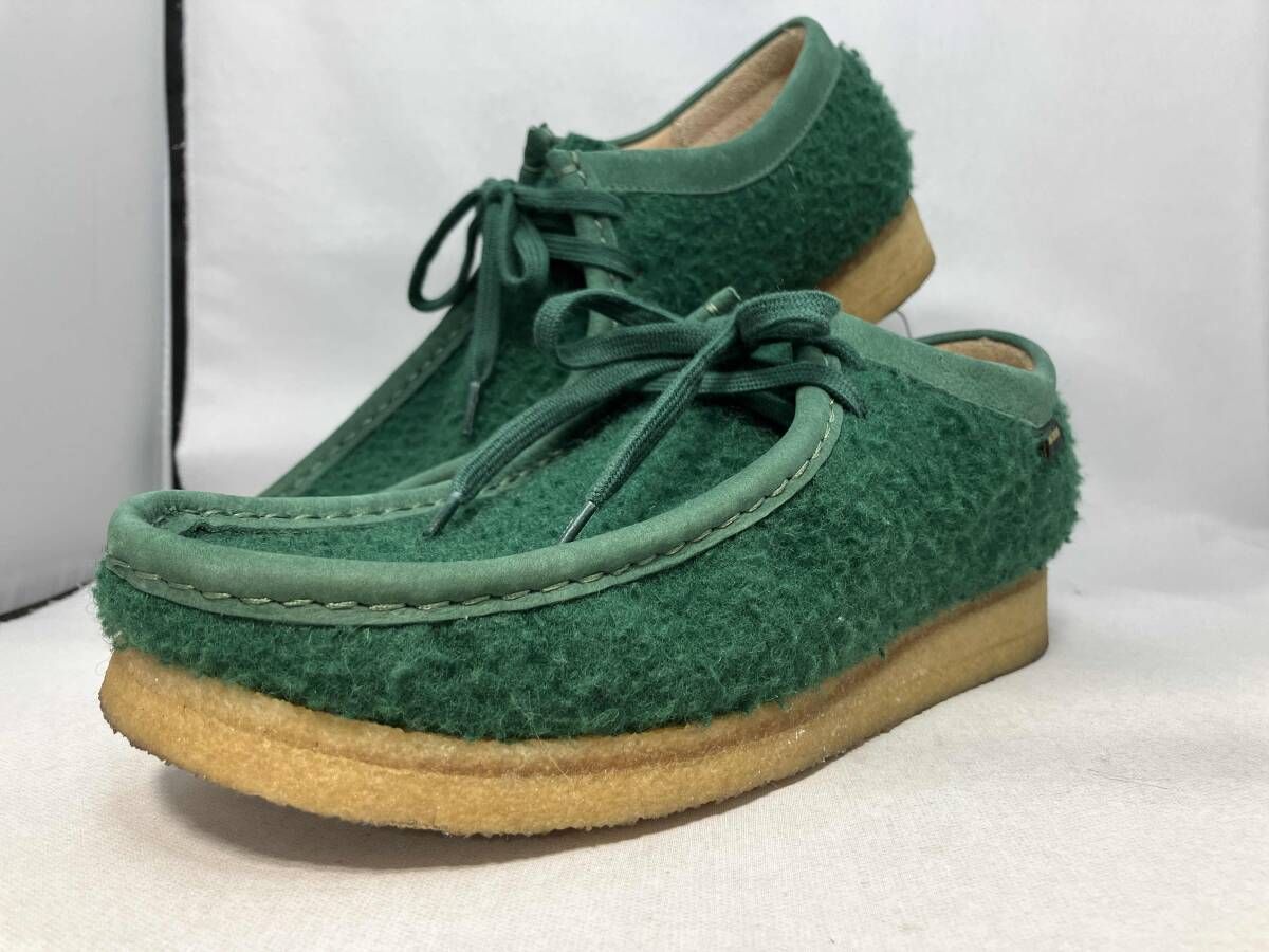 Clarks ワラビーブーツ グリーン × AIME LEON DORE