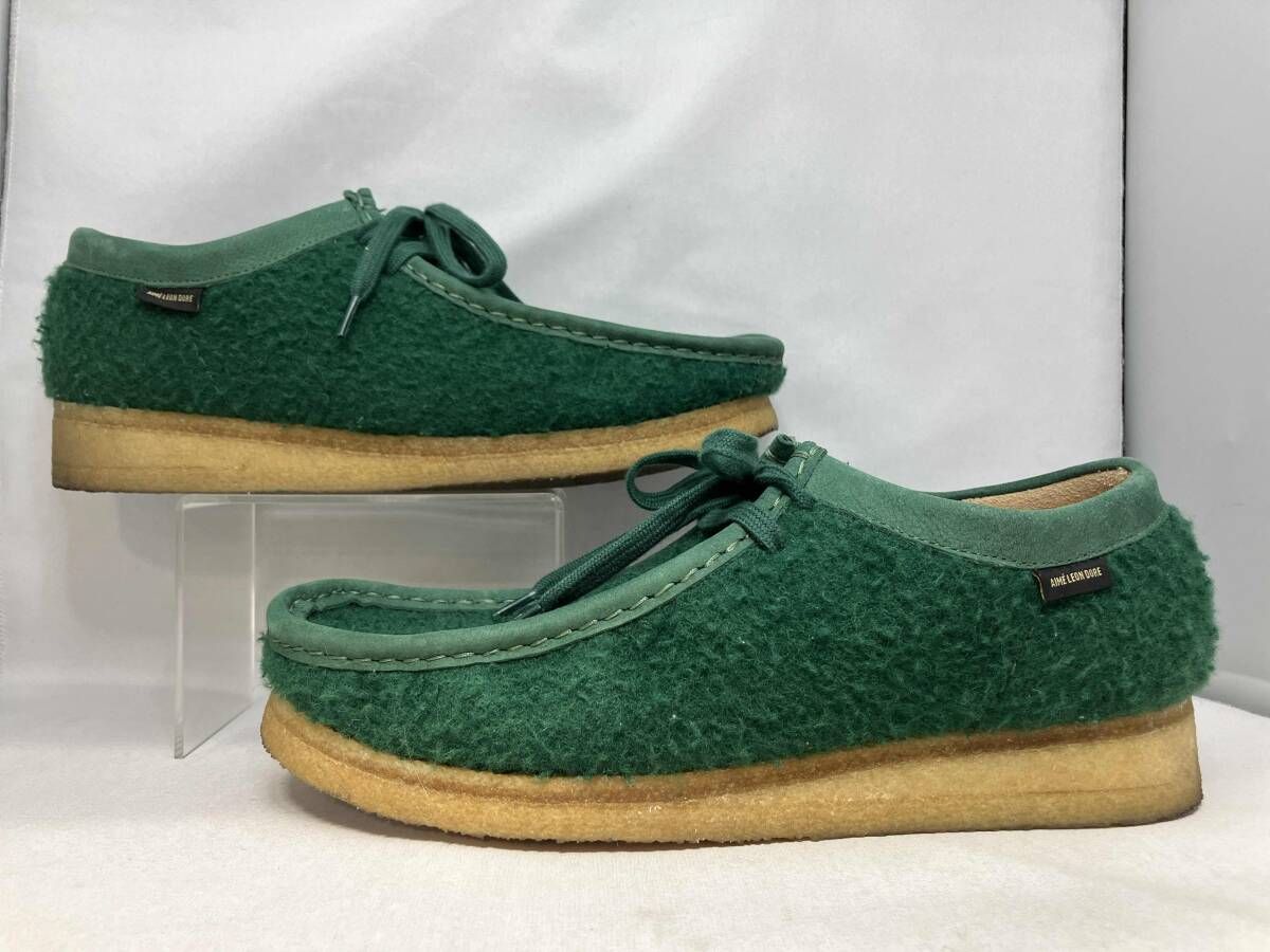 Clarks ワラビーブーツ グリーン AIME LEON DORE