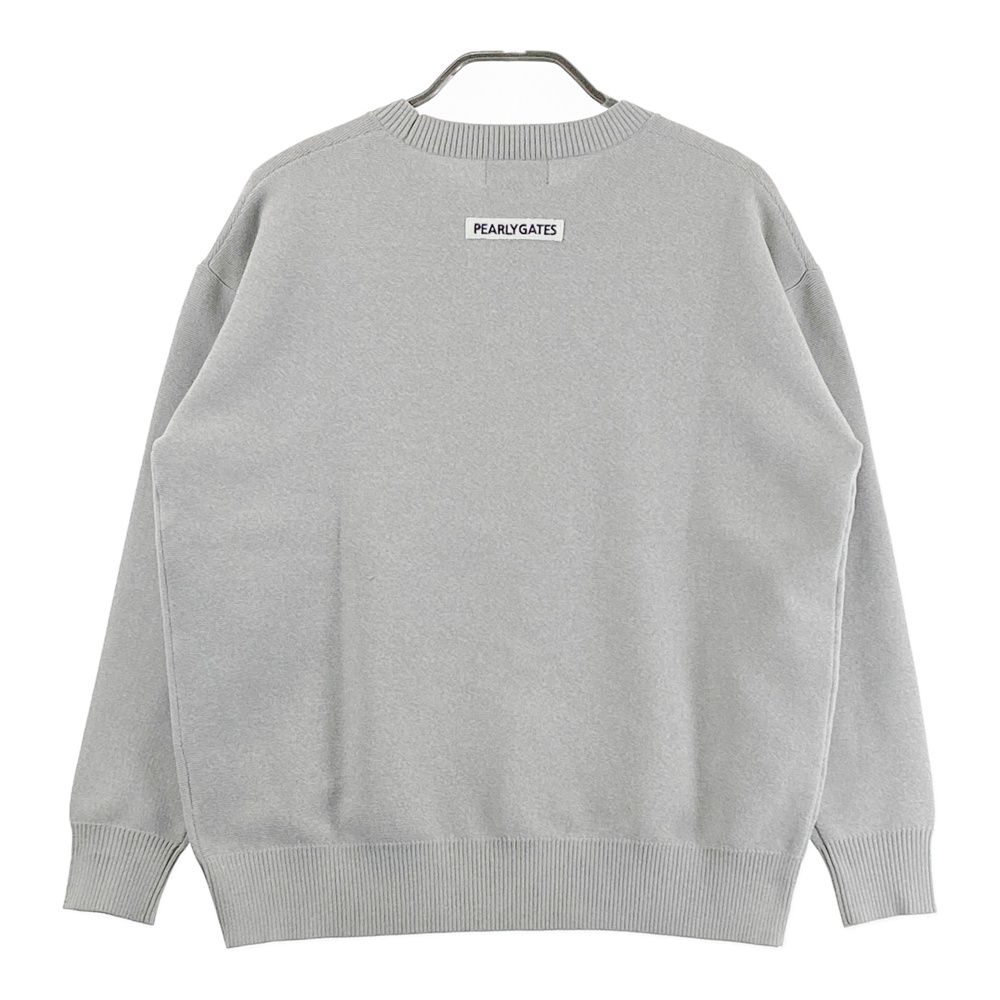 サイズ：0 PEARLY GATES パーリーゲイツ 長袖 ニットセーター グレー系