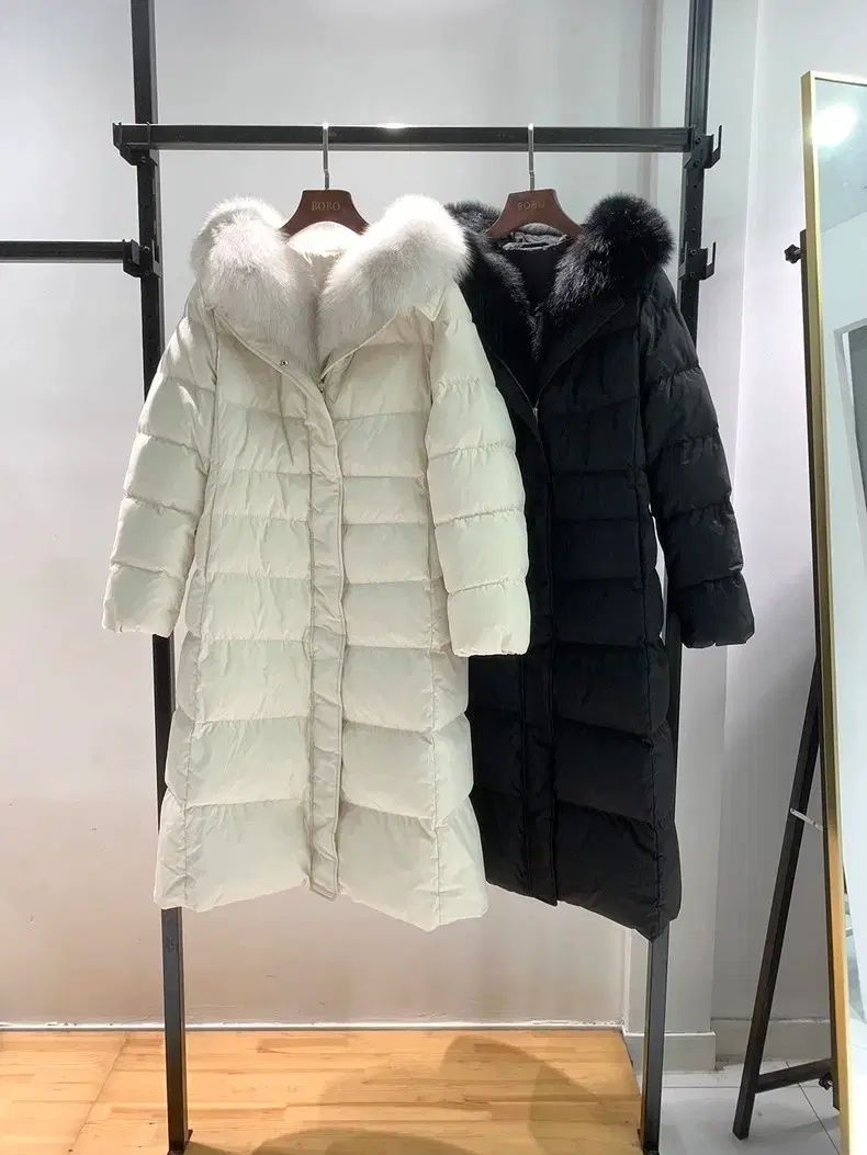 レディース グースダウン ロングダウンジャケット