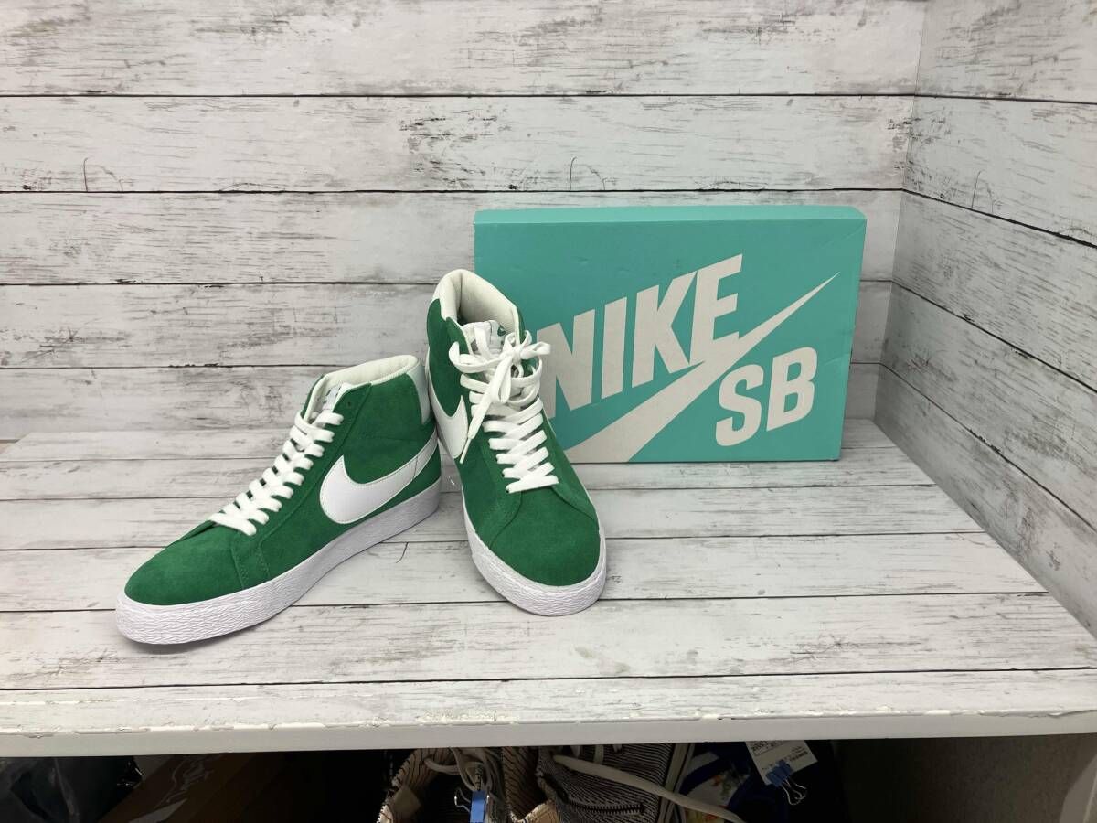 NIKE／SB ZOOM BLAZER MID ／864349-311／スニーカー／27cm／グリーン