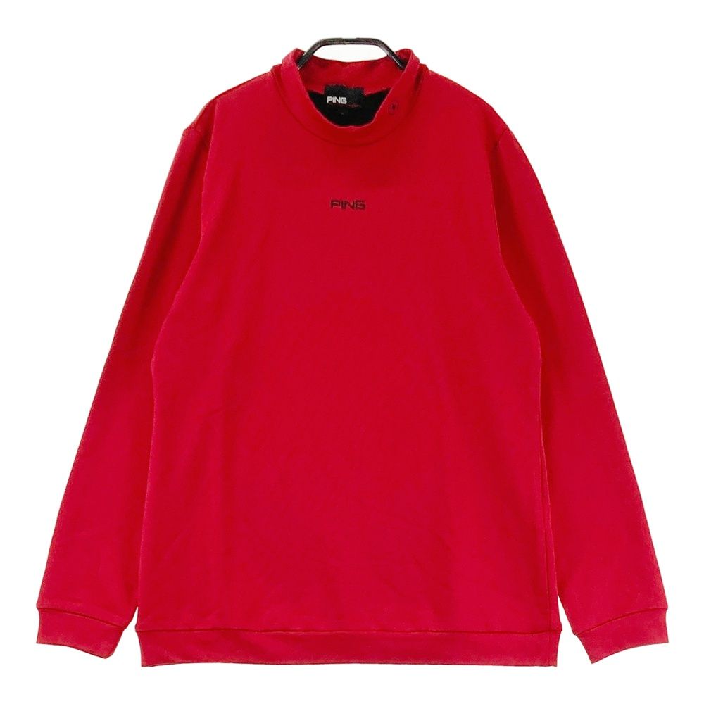 サイズ：L PING ピン 長袖ハイネックTシャツ レッド系 [240101577106