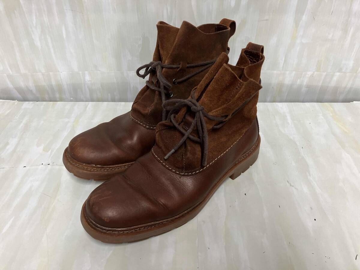 Clarks クラークス Trace Dusk レースアップ ショートブーツ ワークブーツ レザー スウェード ブラウン UK 8