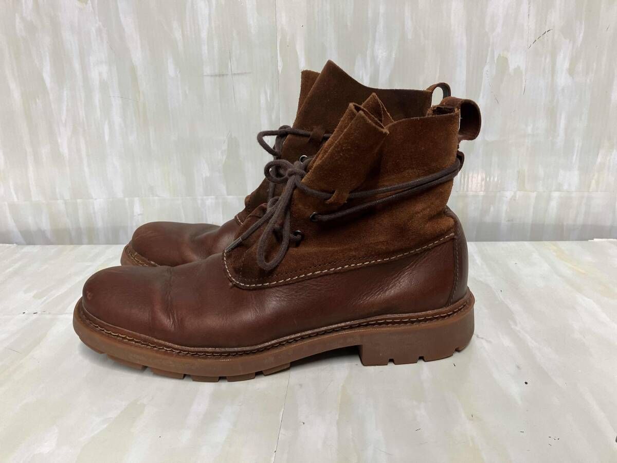 レースアップ ショートブーツ