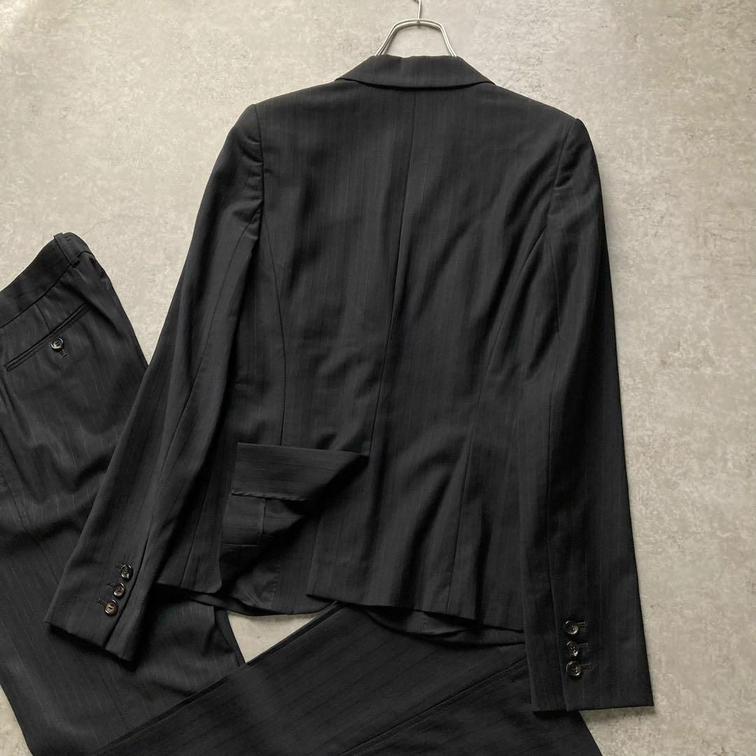 セオリーリュクス パンツスーツ ストライプ テーラードジャケット