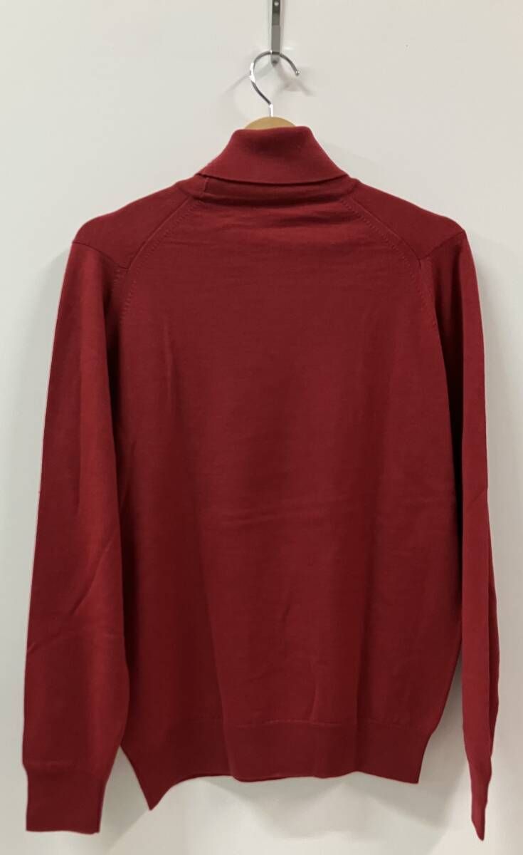 JOHN SMEDLEY ジョン スメドレー タートルネックニット ワイン ニット