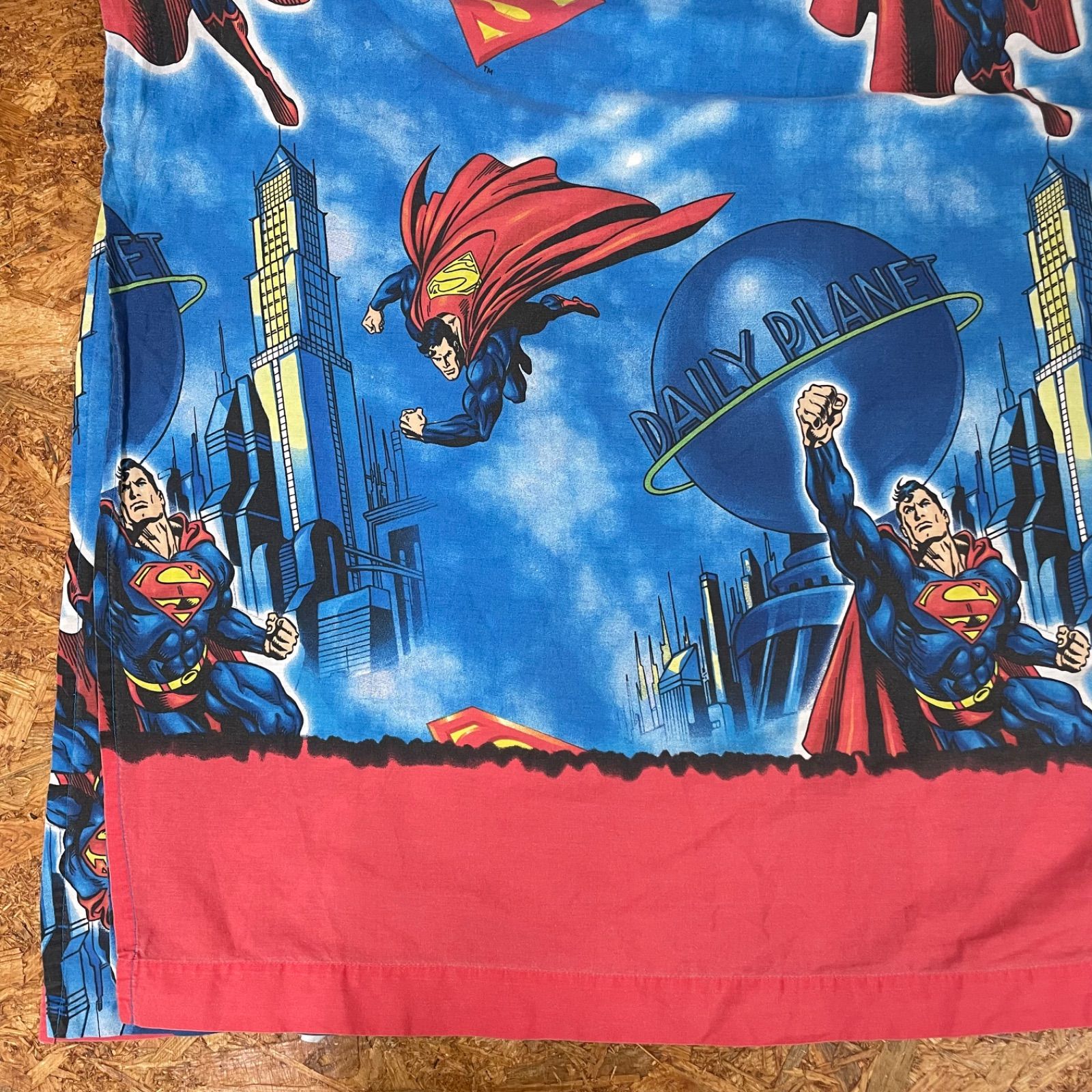 SUPERMAN フラットシーツ ベッドシーツ 布団カバー スーパーマン 海外