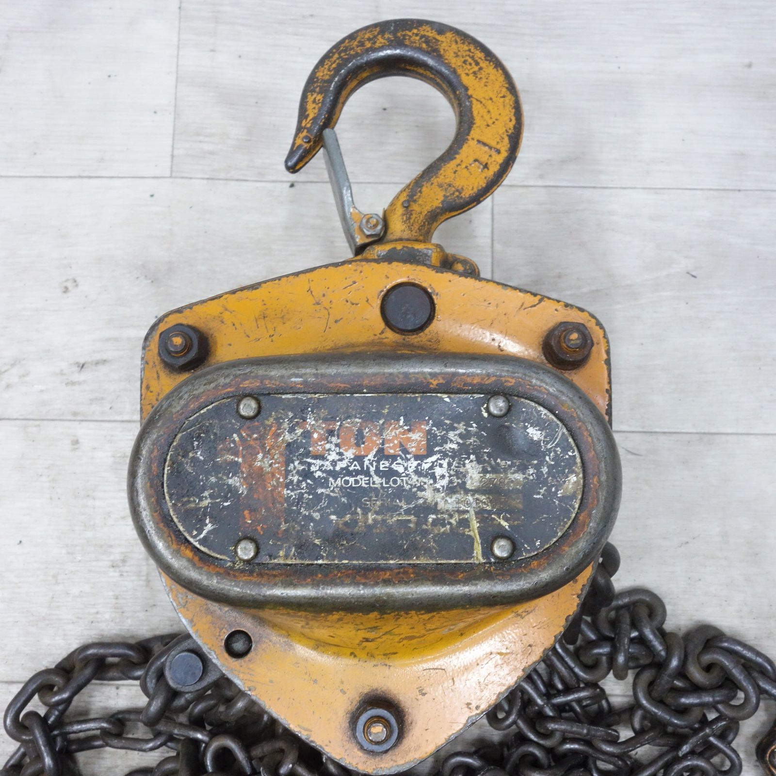 ◆KITO キト－ チェーンブロック 1 ton M 3-278 3型 約3 1トン 1000 kg 吊り 上げ 運搬 工具 ◆