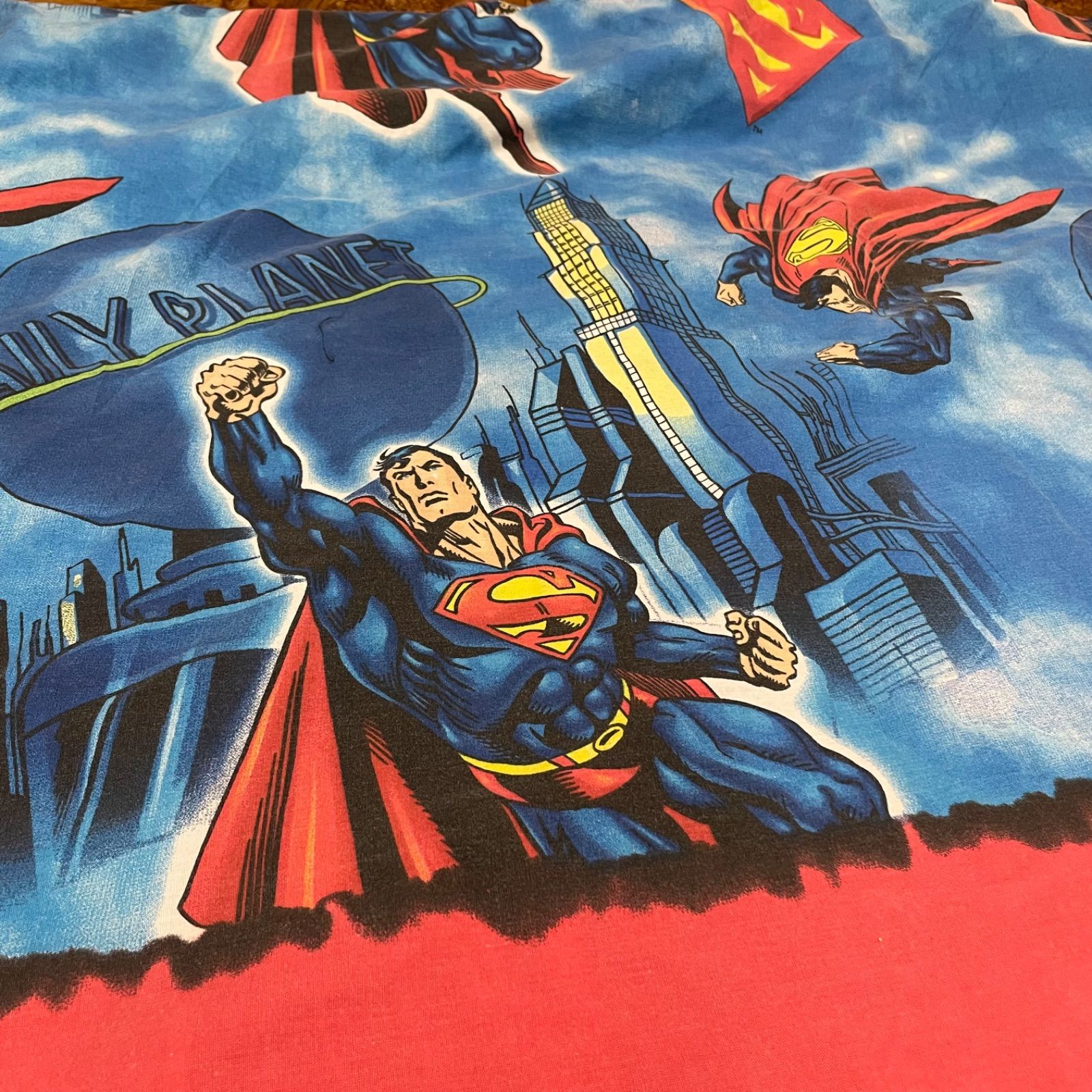 SUPERMAN フラットシーツ ベッドシーツ 布団カバー スーパーマン 海外