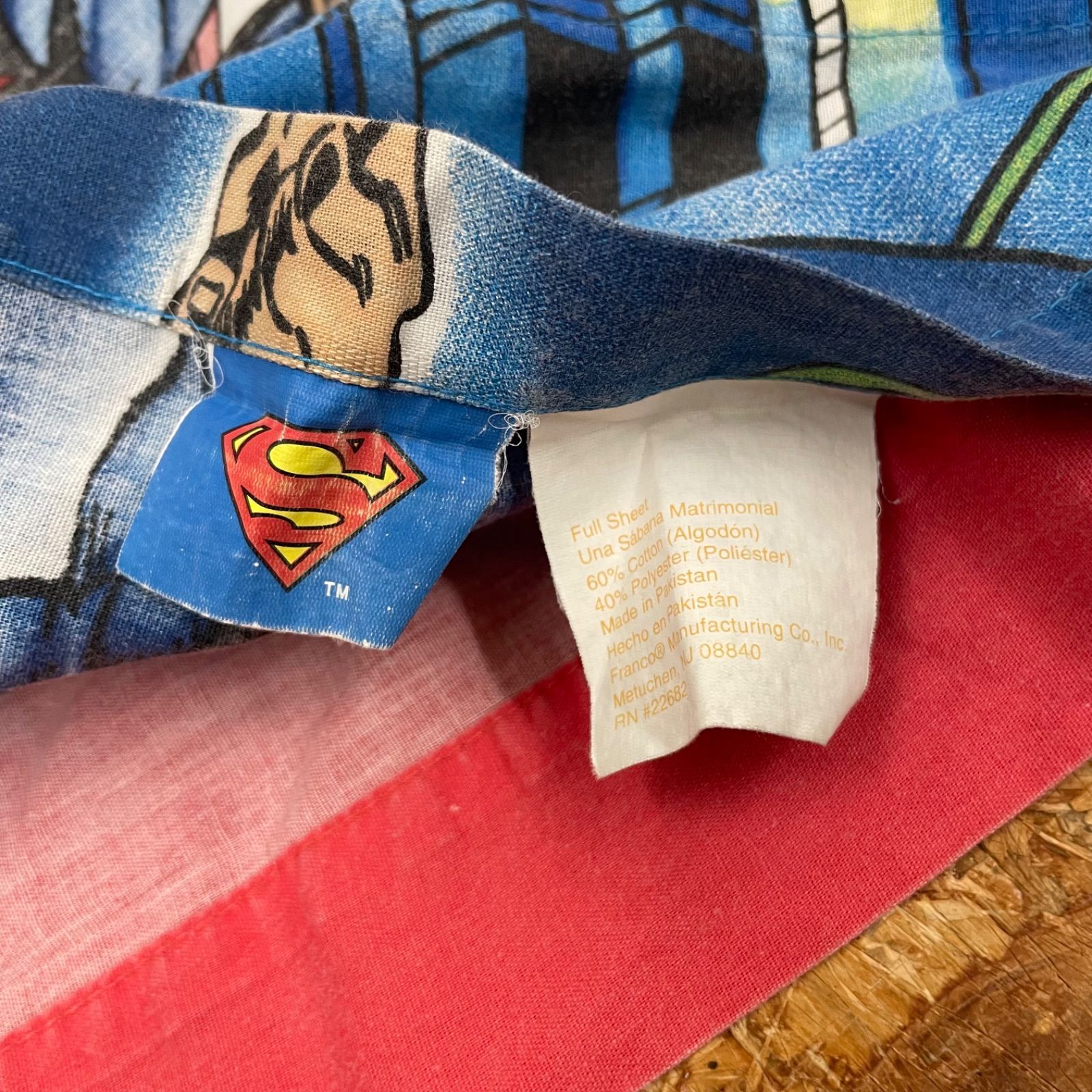 SUPERMAN フラットシーツ ベッドシーツ 布団カバー スーパーマン 海外