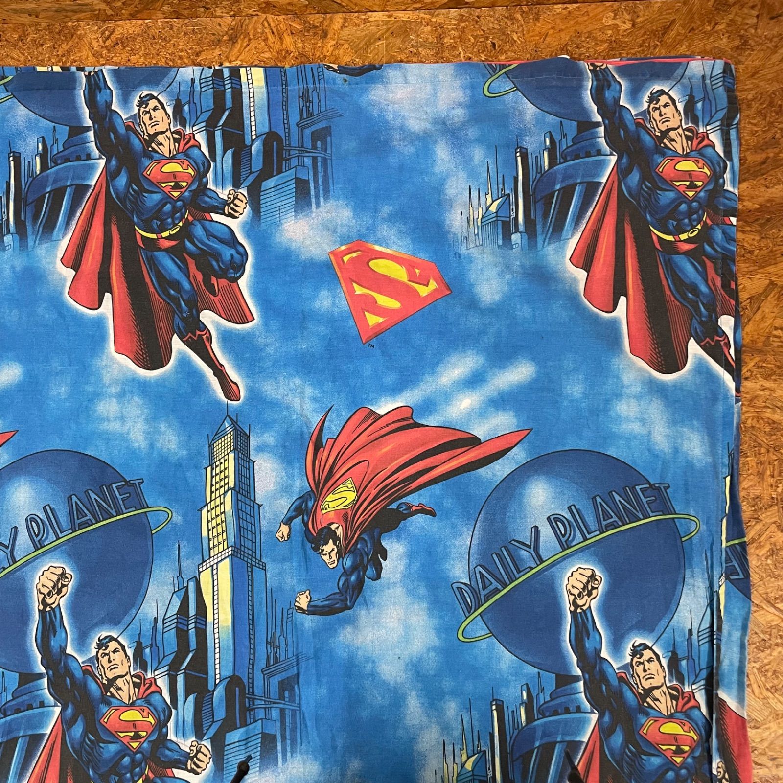 SUPERMAN フラットシーツ ベッドシーツ 布団カバー スーパーマン 海外