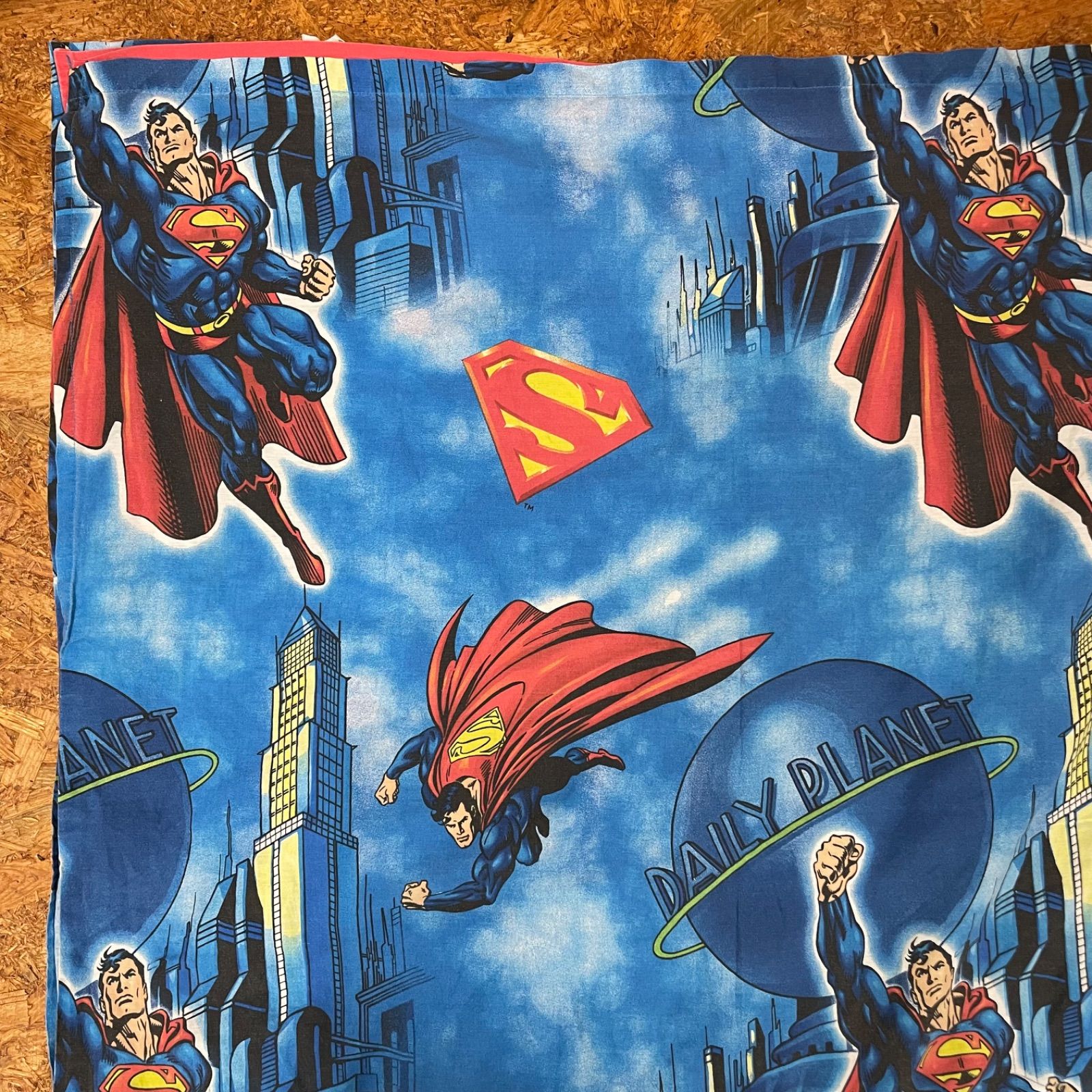 SUPERMAN フラットシーツ ベッドシーツ 布団カバー スーパーマン 海外