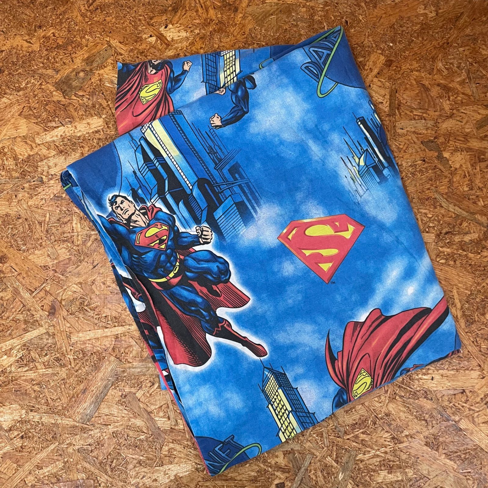 SUPERMAN フラットシーツ ベッドシーツ 布団カバー スーパーマン 海外
