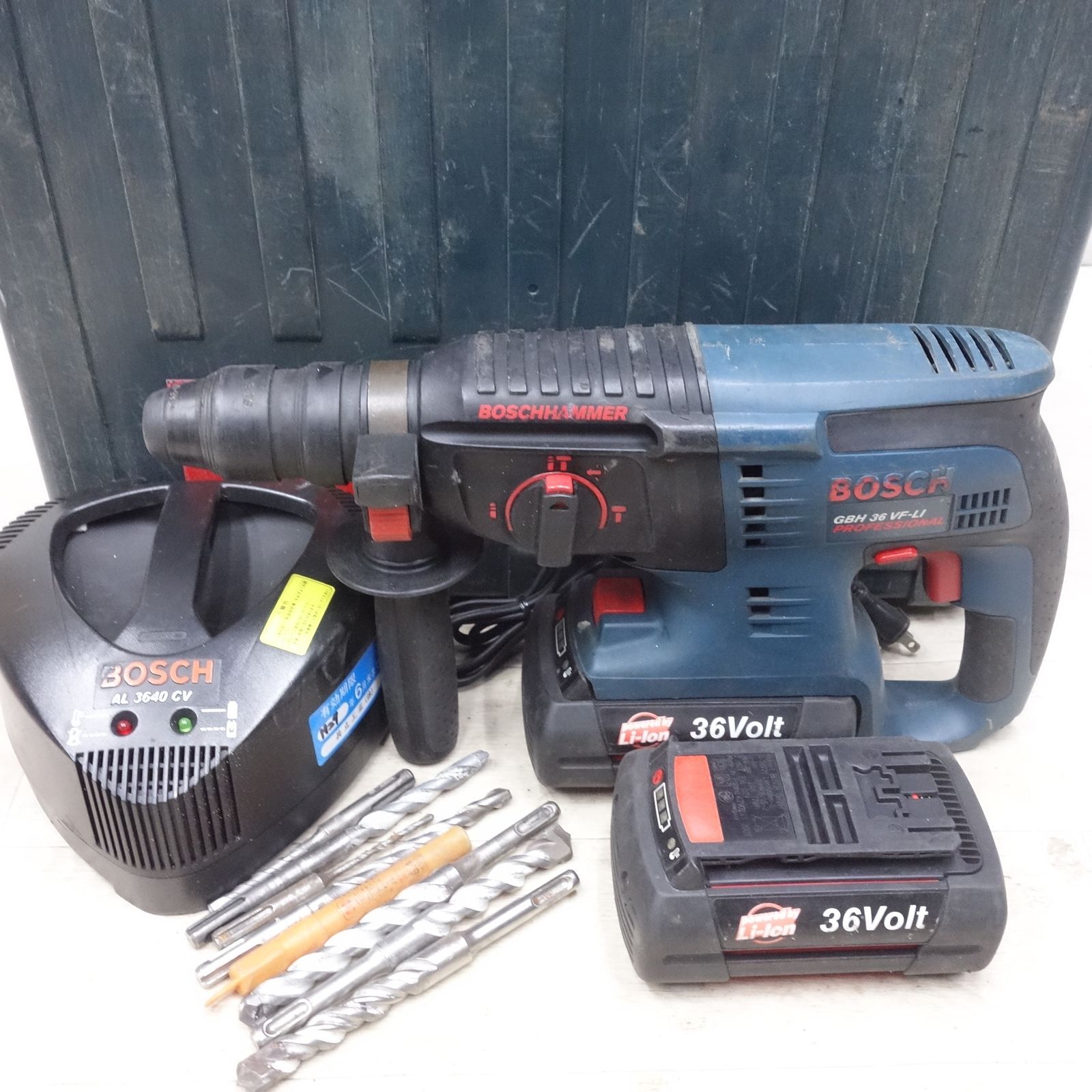 バッテリー 付き BOSCH ボッシュ 充電式 ハンマードリル GBH 36 VF LI 電動 工具 ハンマドリル V 充電器 コードレス