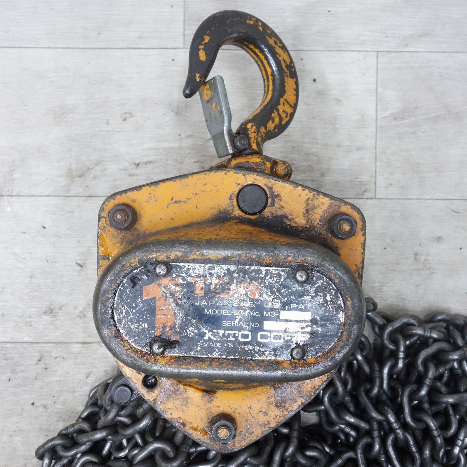  ◆KITO キト－ チェーンブロック 1 ton M 3-463 3型 約3 1トン 1000 kg 吊り 上げ 運搬 工具 ◆ その他 特殊工具