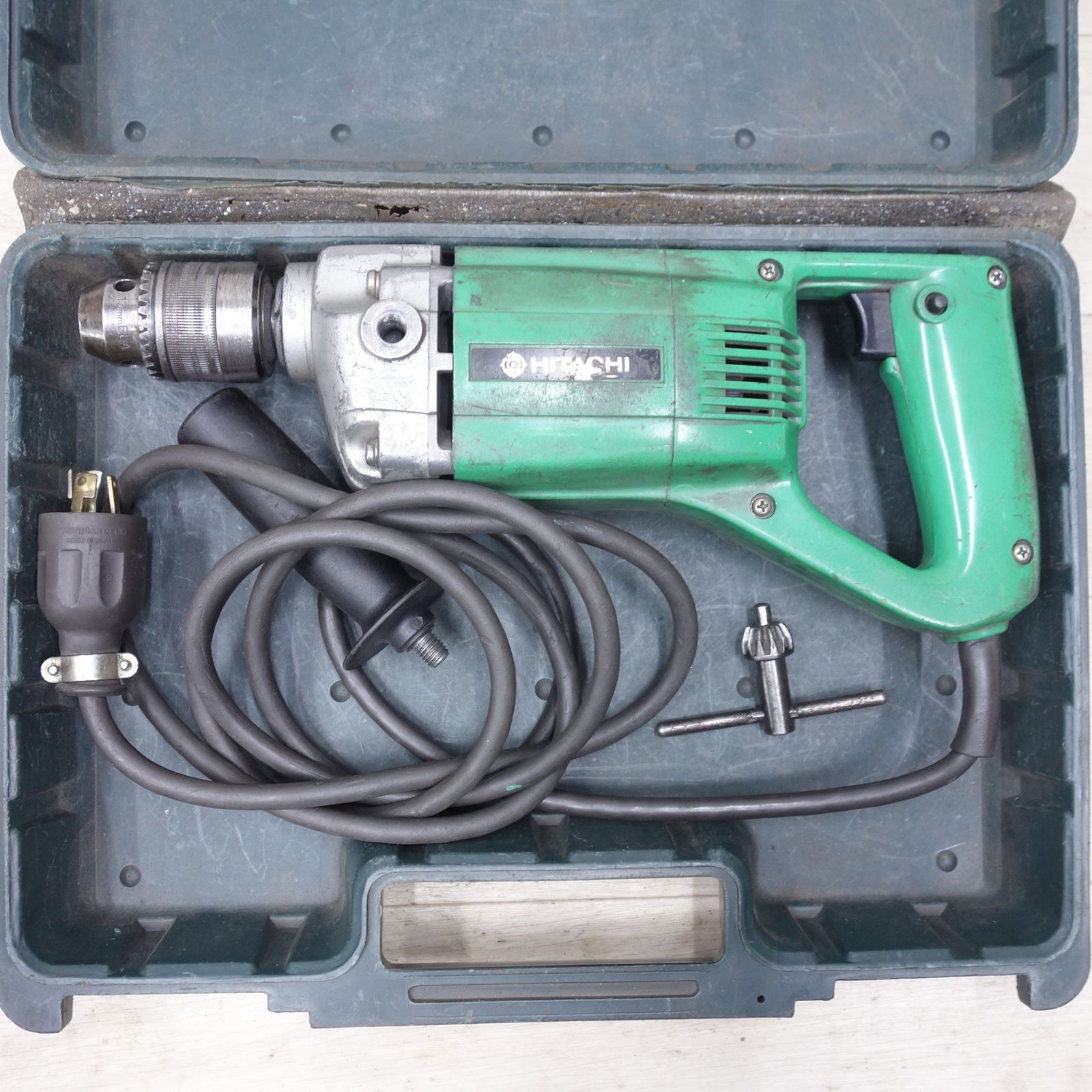 日立 13 mm 携帯 電気 ドリル DM-13 A 電動 工具 コード式 HITACHI 100 V