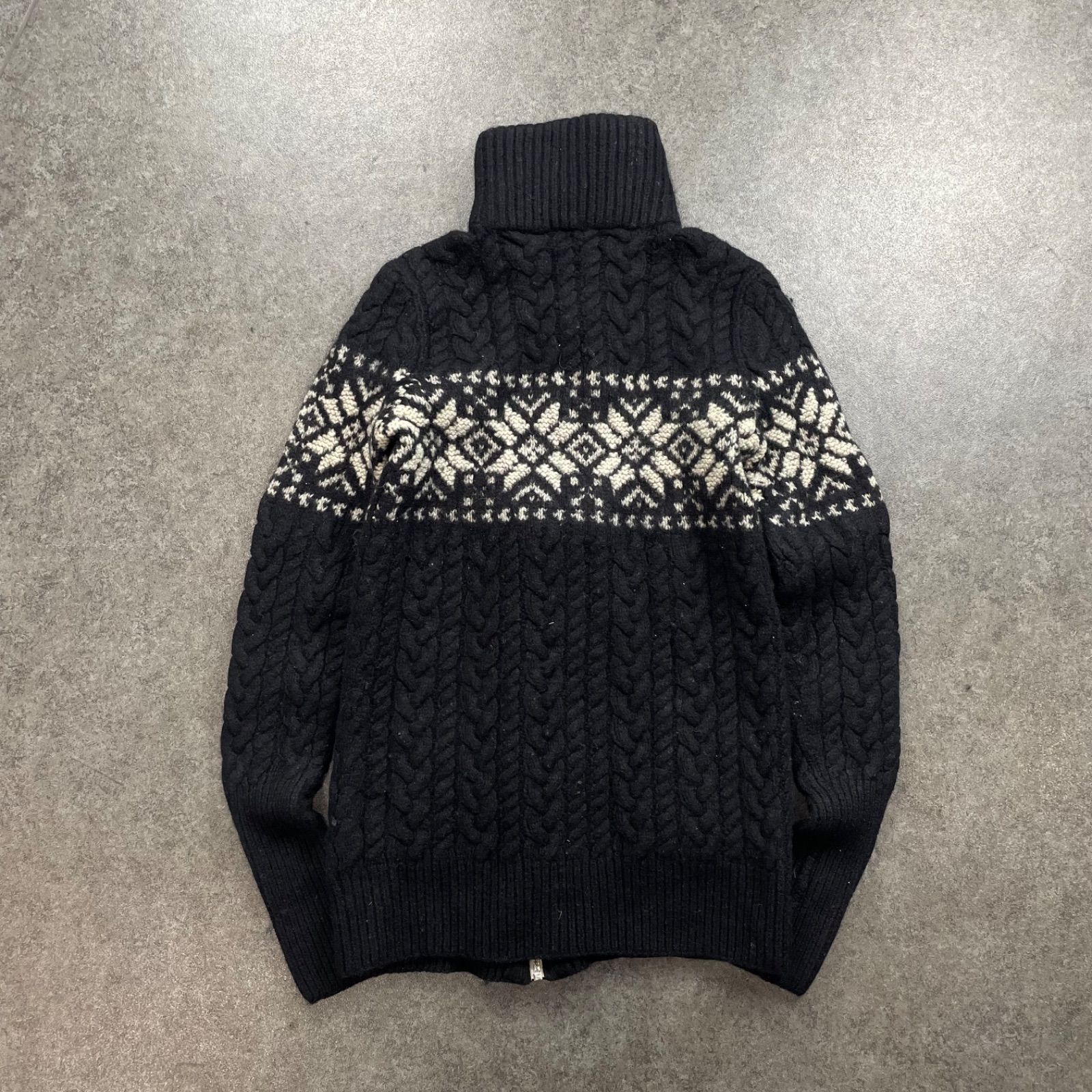 RALPH LAUREN HAND KNIT Nordic Sweater Full-Zip ラルフローレン