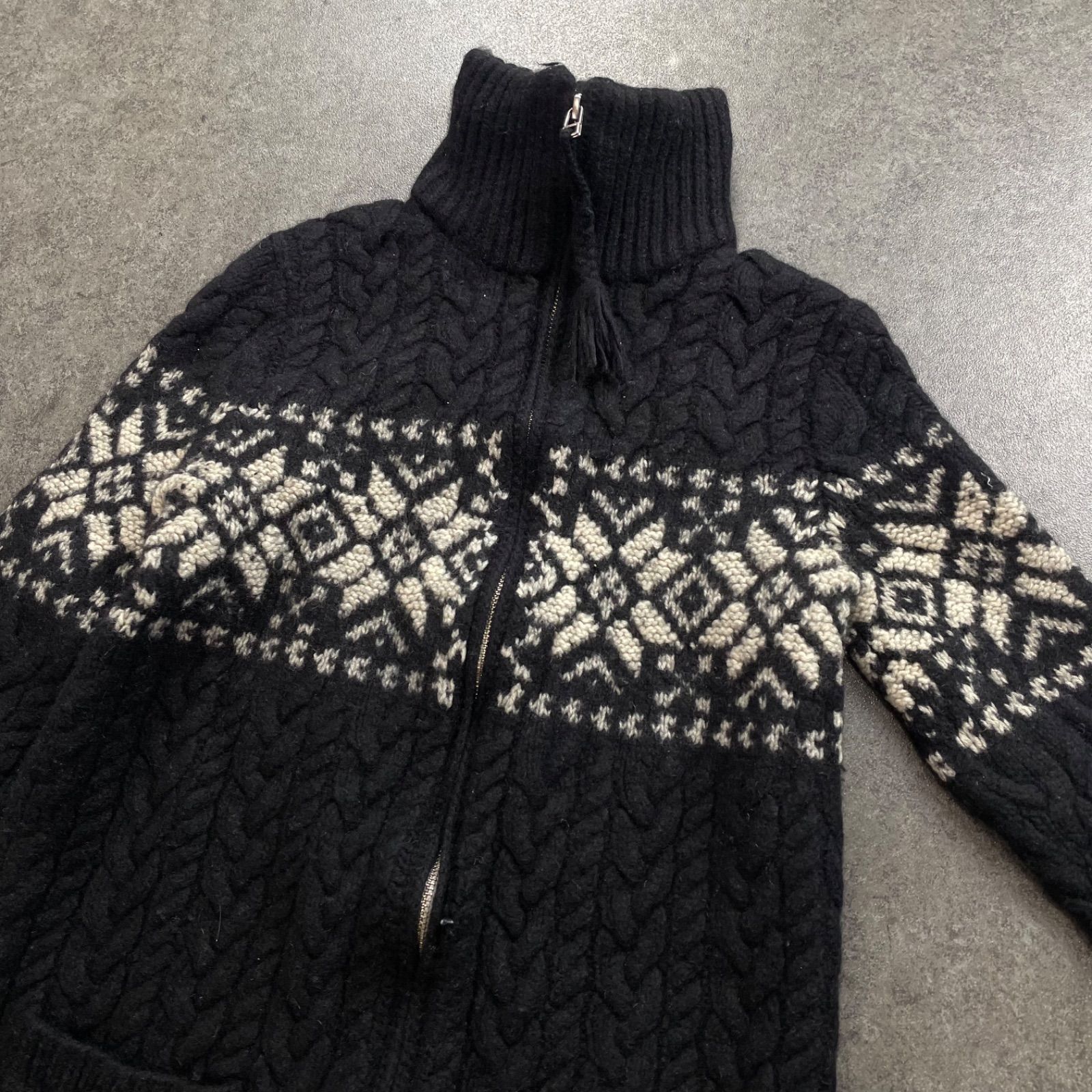 RALPH LAUREN HAND KNIT Nordic Sweater Full-Zip ラルフローレン