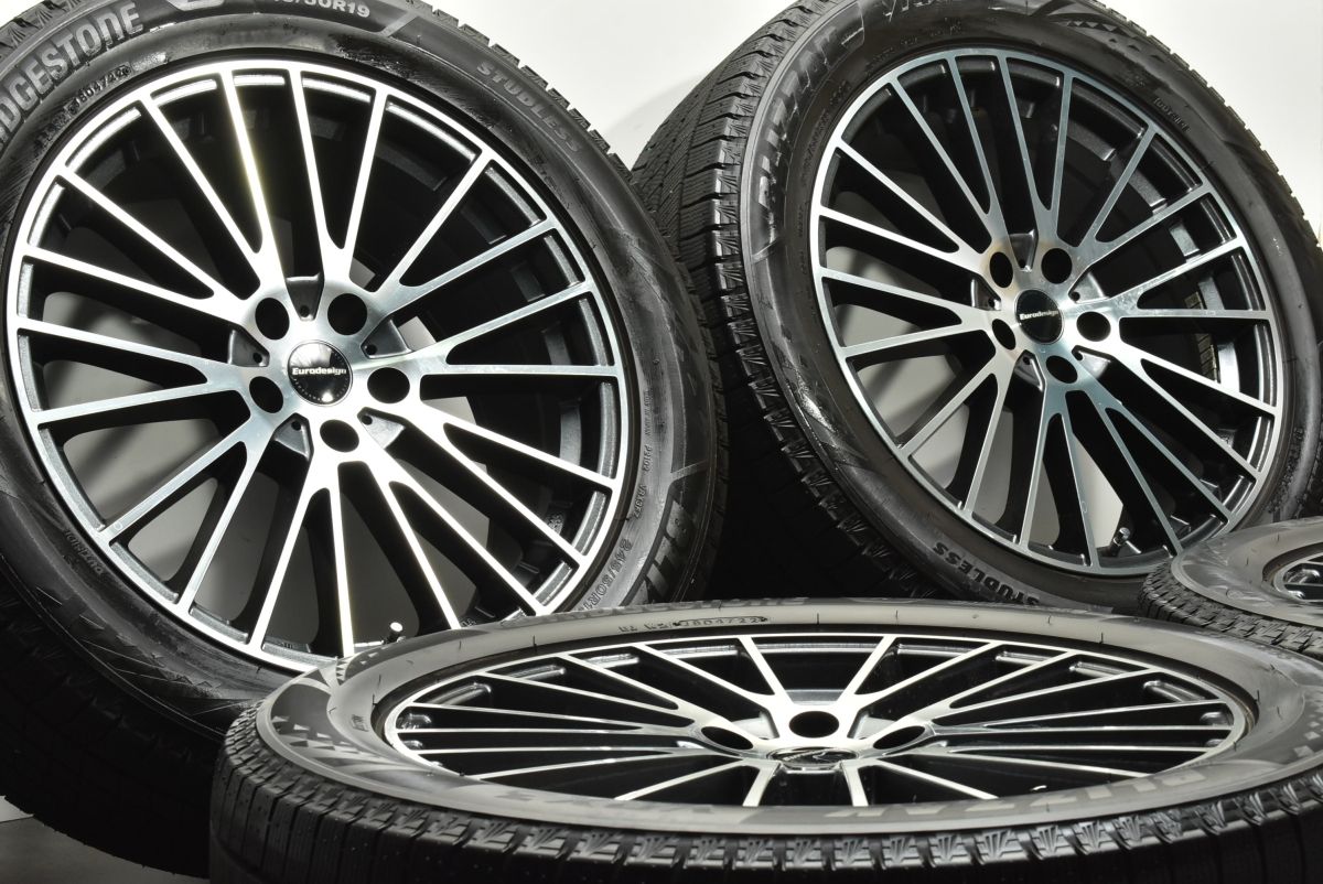 バリ溝 VRX 3付 BMW G 01 X 3 サイズ ユーロデザイン 19 in 8 J 27 PCD 112 ブリヂストン ブリザック 245 50 R 02 4