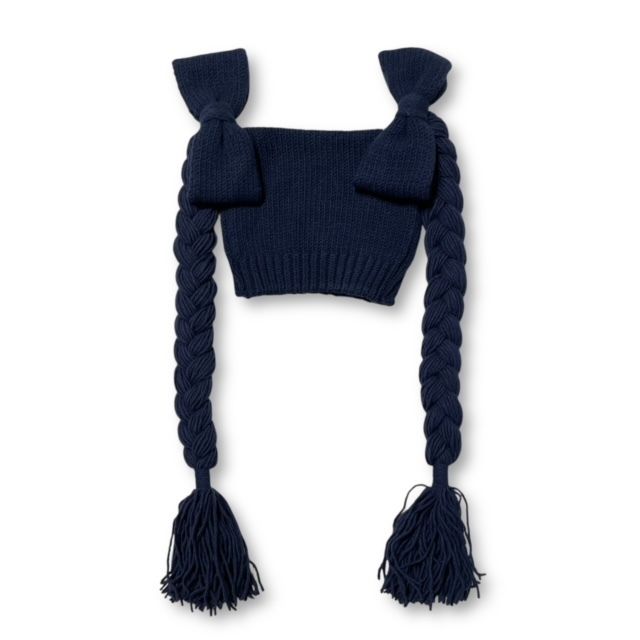 コムデギャルソンガール　ニット帽　三つ編み　帽子 25AW COMME des GARCONS GIRL 三つ編みニットキャップ ニット帽