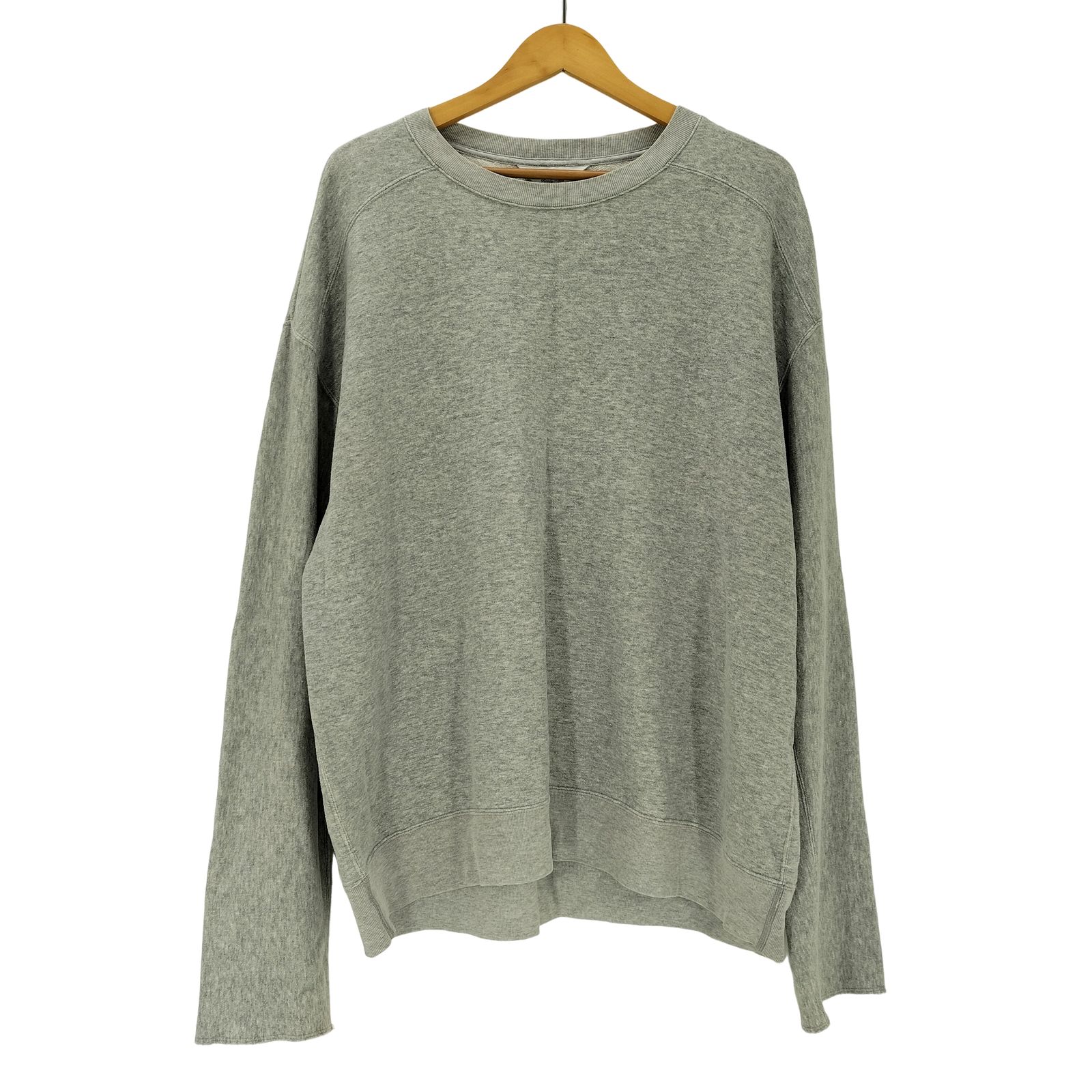 アンユーズド UNUSED 霜降り 裏起毛 クルーネック スウェット メンズ