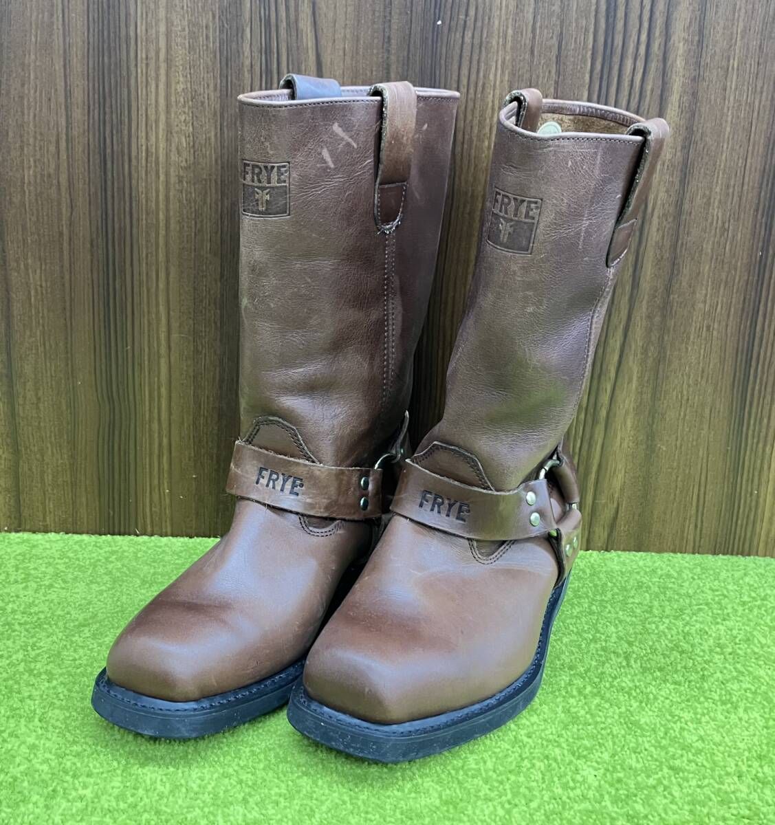FRYE フライ リングブーツ B106 サイズ8 26cm ブラウン系 ハーネス