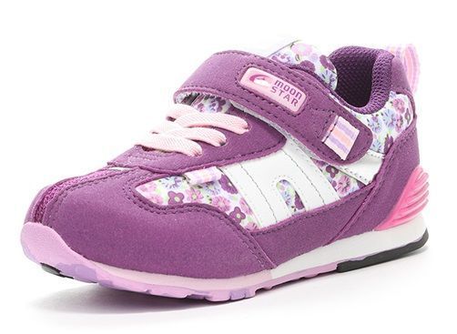 HOT，送料無料 【moonstar】CARROT MS C2326 ダーグ PURPLE (15cm-17.5cm) パープル ムーンスター キャロット 子供靴 キッズ スニーカー 抗菌防臭 紫色 スニーカー