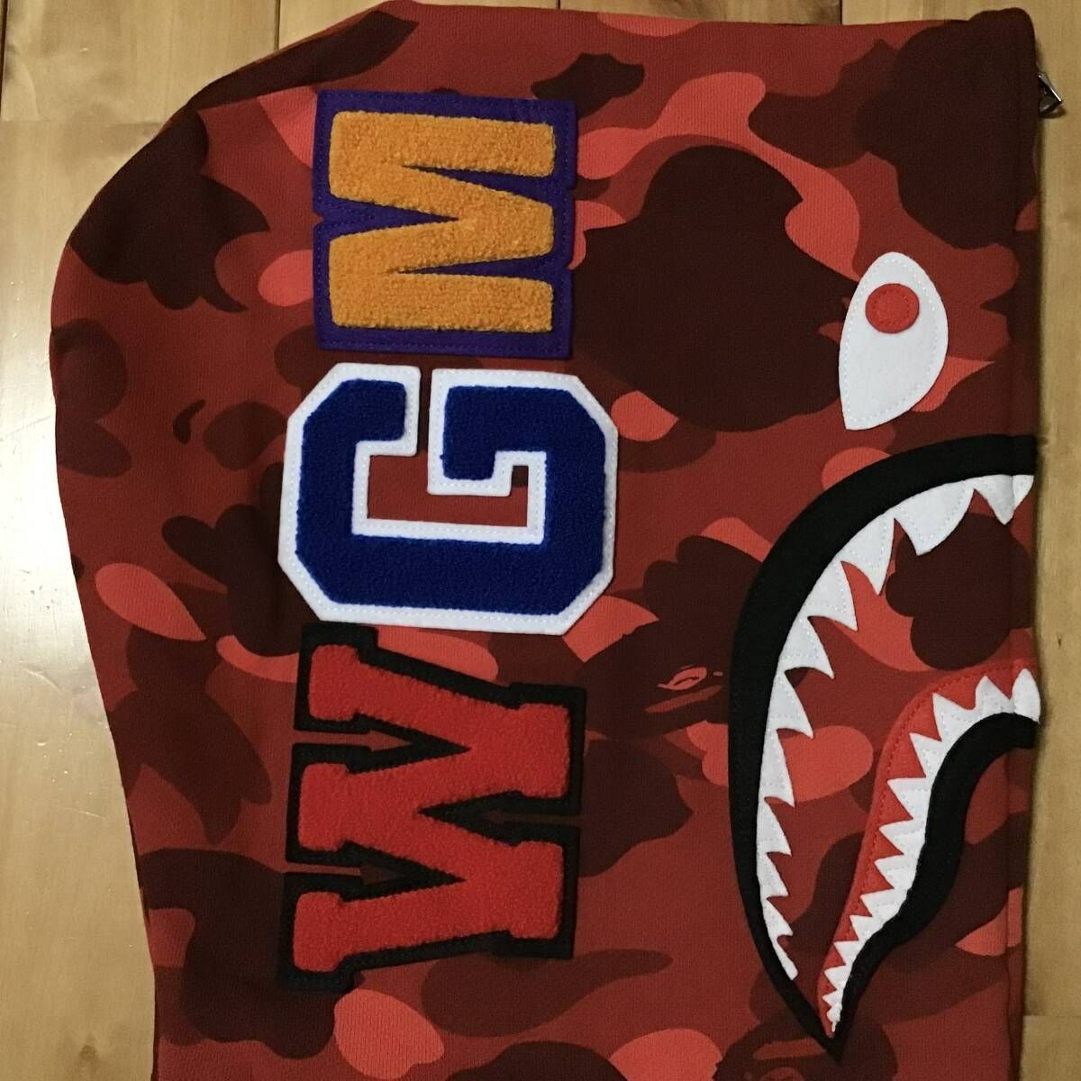 RED CAMO WGM シャーク パーカー Mサイズ shark full zip hoodie a