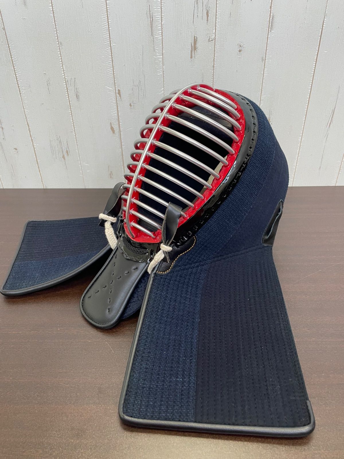 a637☆剣道防具☆面と小手のセット☆つむじ63☆面金14本☆7㎜ミシン剤