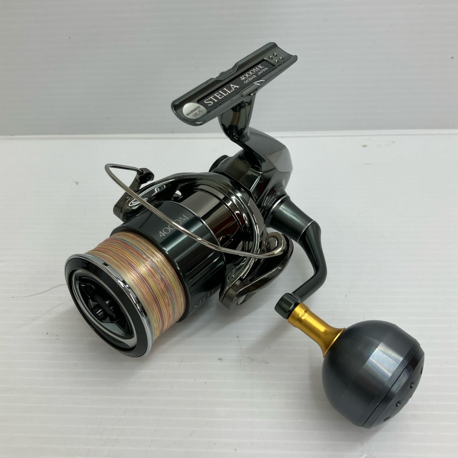 σσSHIMANO シマノ スピニングリール 22ステラ 4000M キズ有 ハンドル